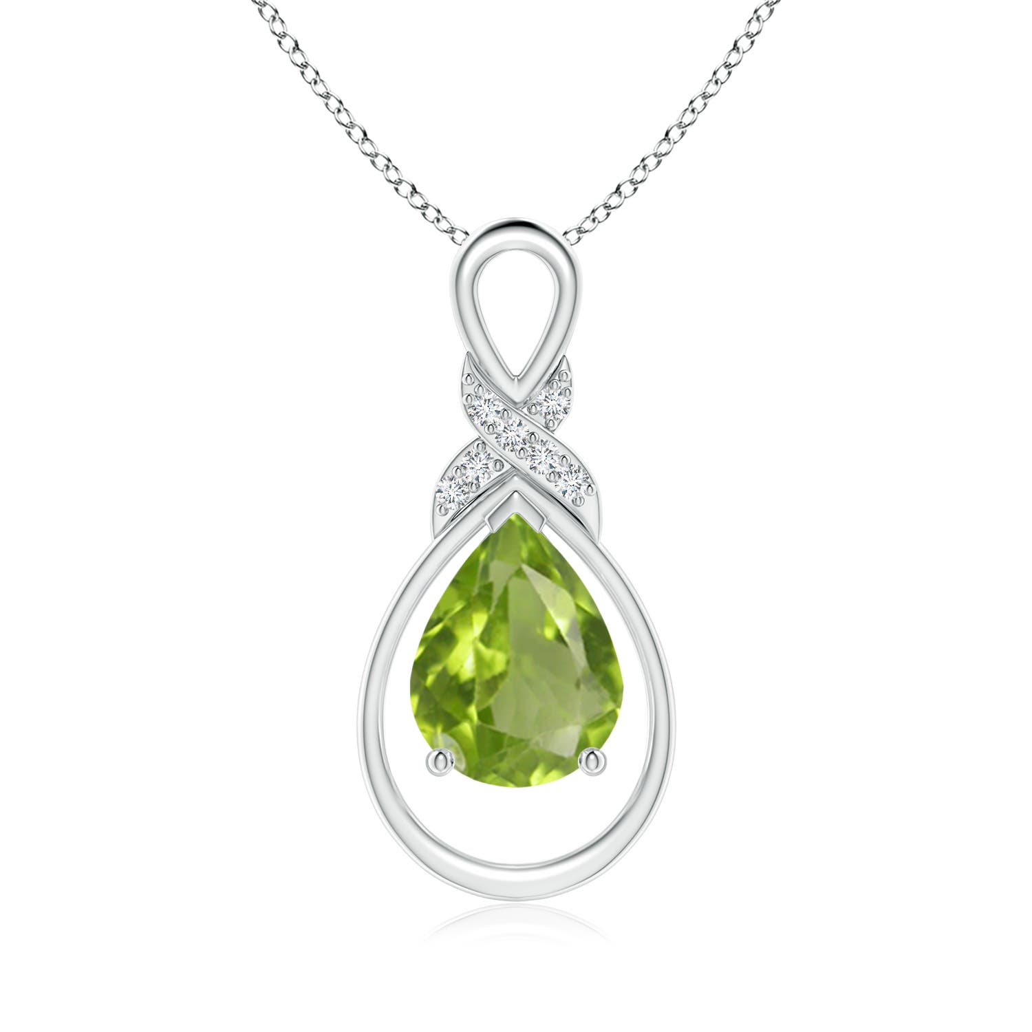 AA - Peridot / 1.64 CT / 14 KT White Gold