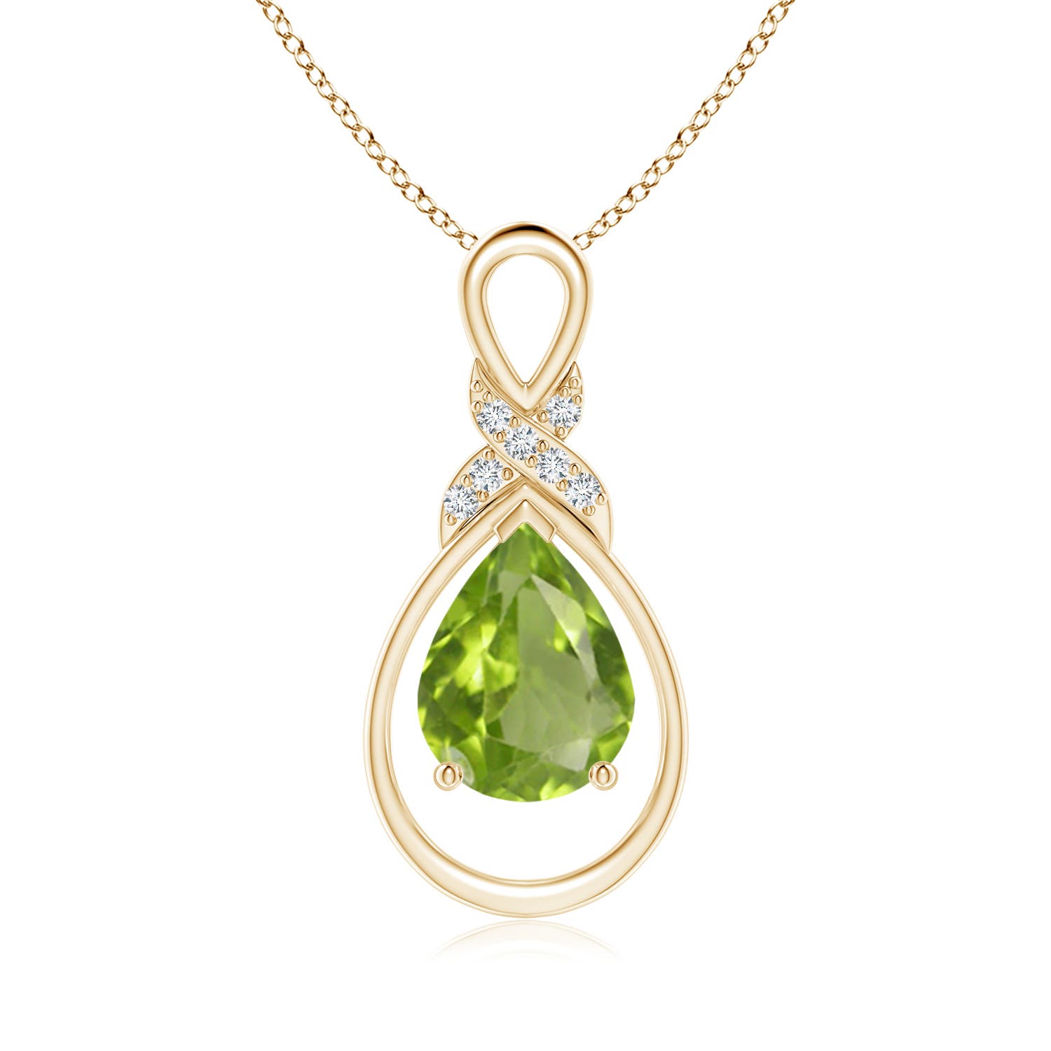 AA - Peridot / 1.64 CT / 14 KT Yellow Gold