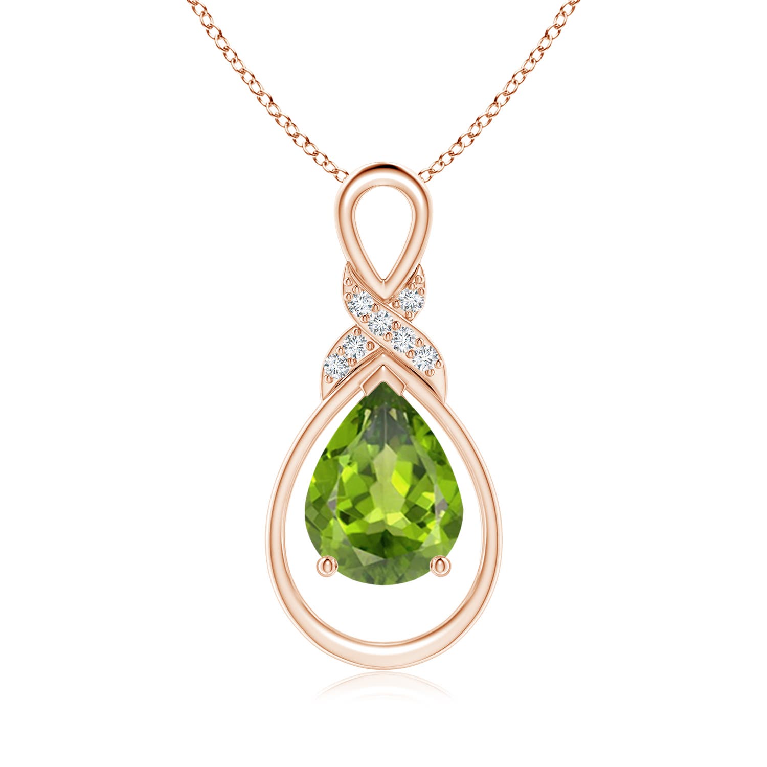 AAA - Peridot / 1.64 CT / 14 KT Rose Gold