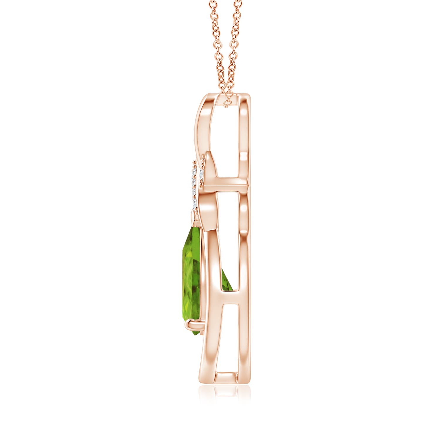 AAA - Peridot / 1.64 CT / 14 KT Rose Gold