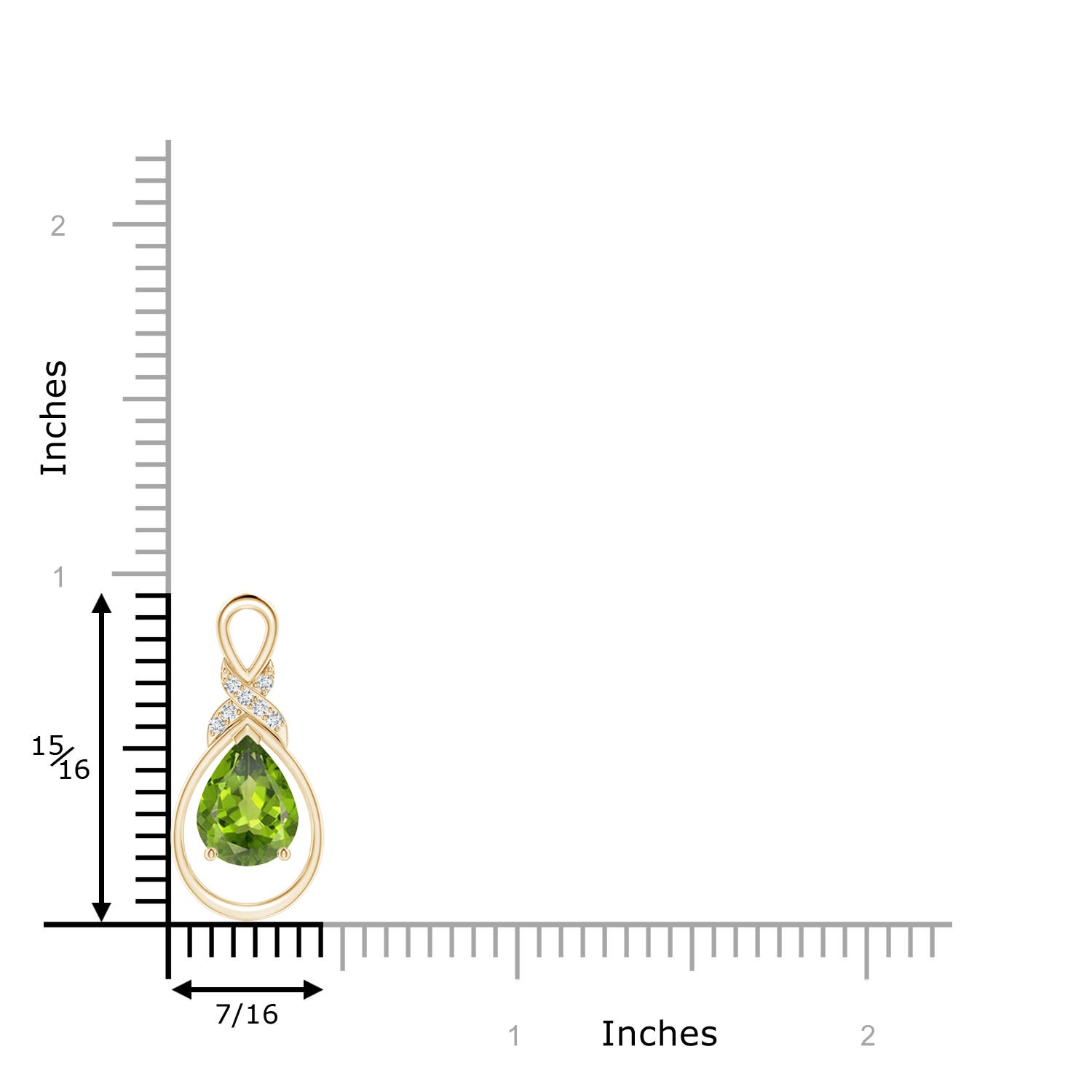 AAA - Peridot / 1.64 CT / 14 KT Yellow Gold