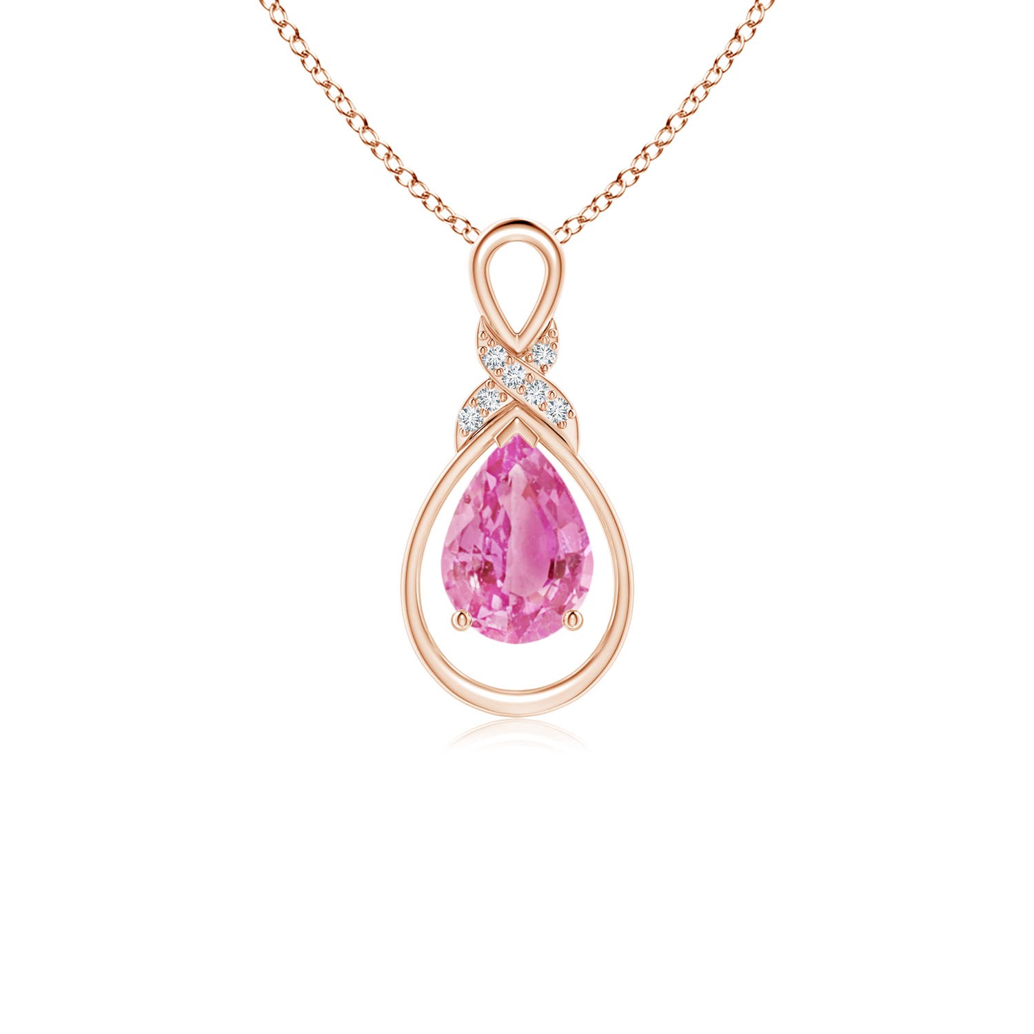 AA - Pink Sapphire / 0.77 CT / 14 KT Rose Gold