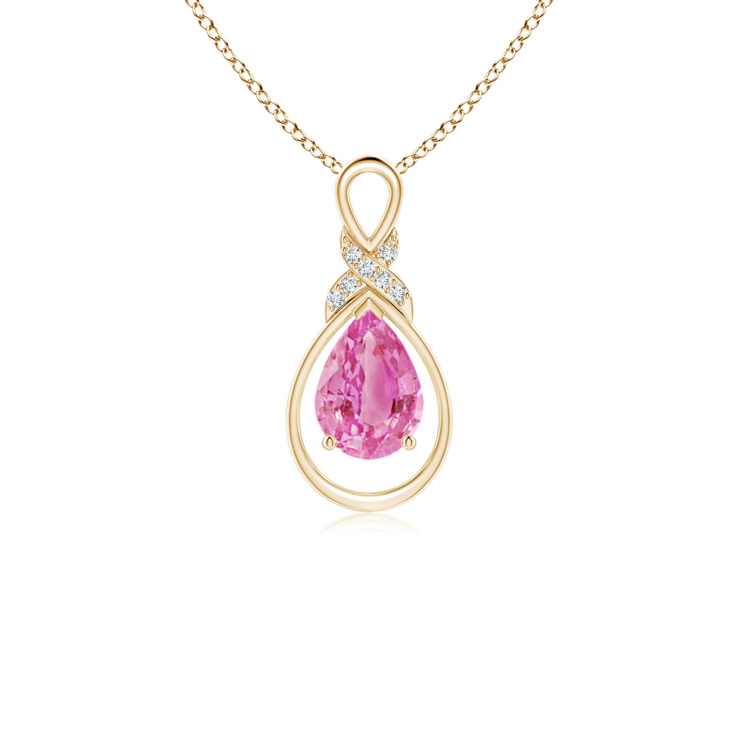 AA - Pink Sapphire / 0.77 CT / 14 KT Yellow Gold