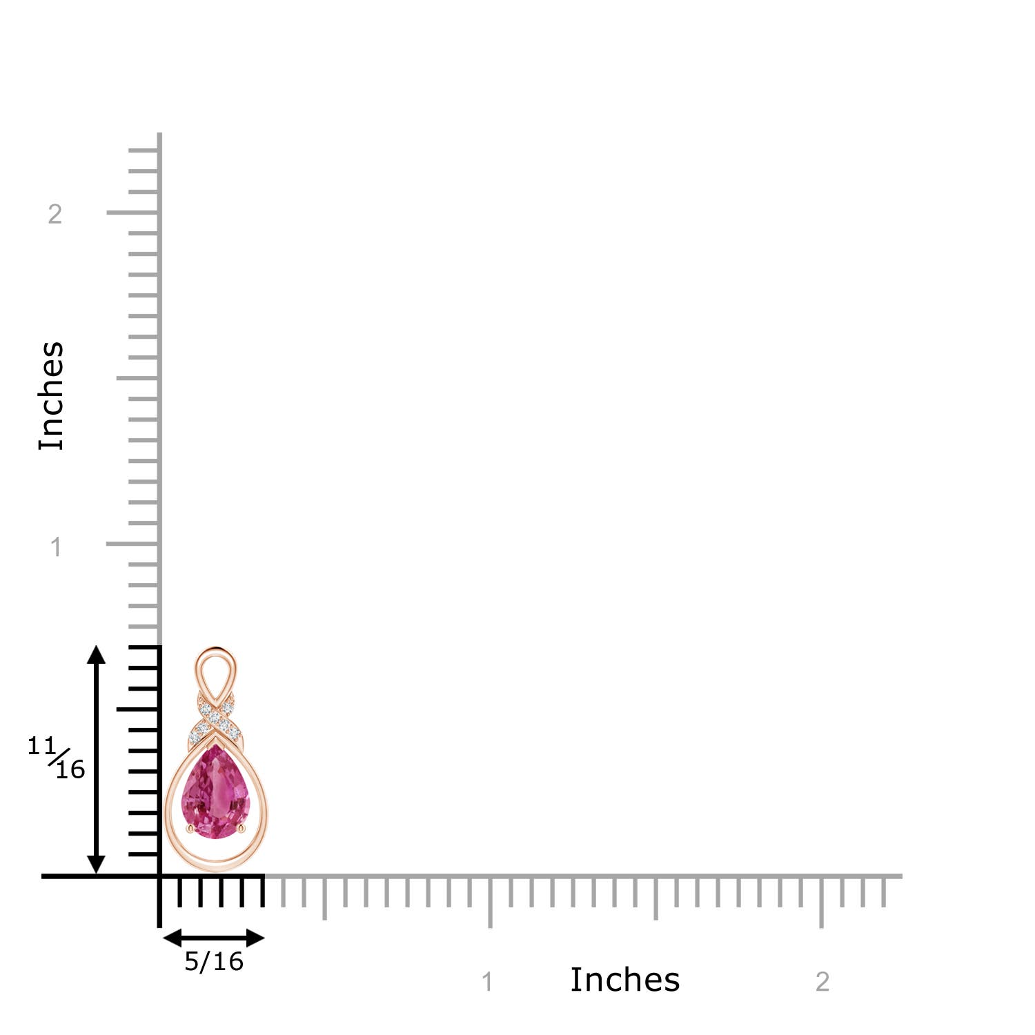 AAAA - Pink Sapphire / 0.77 CT / 14 KT Rose Gold