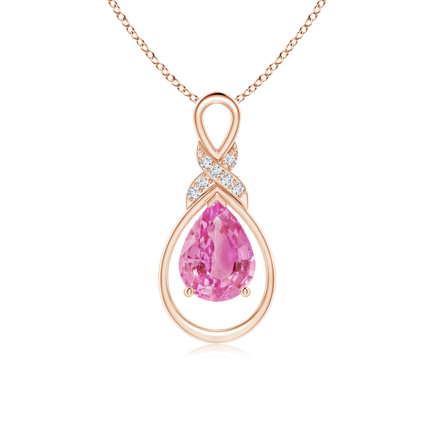 AA - Pink Sapphire / 1.29 CT / 14 KT Rose Gold