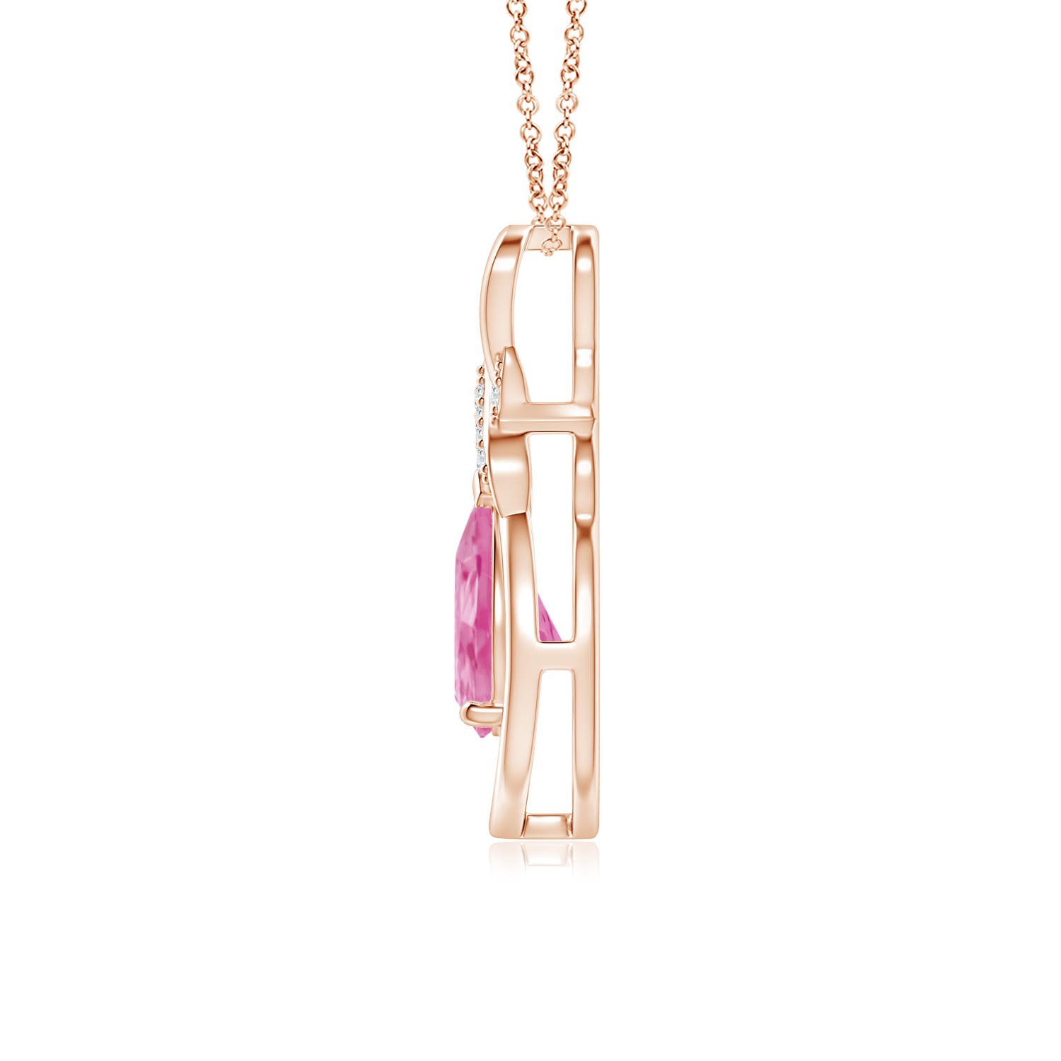 AA - Pink Sapphire / 1.29 CT / 14 KT Rose Gold