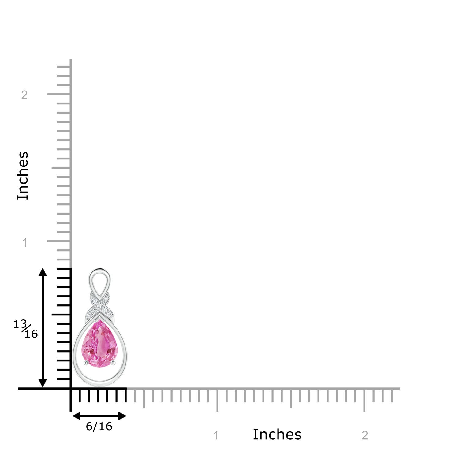 AA - Pink Sapphire / 1.29 CT / 14 KT White Gold