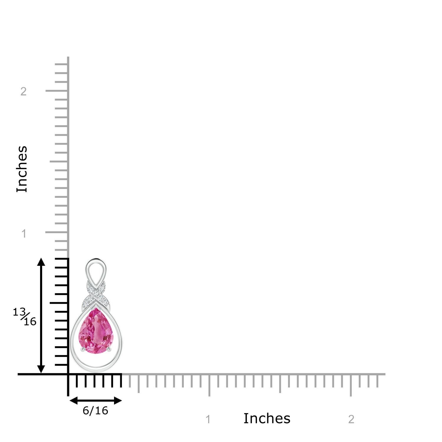 AAA - Pink Sapphire / 1.29 CT / 14 KT White Gold