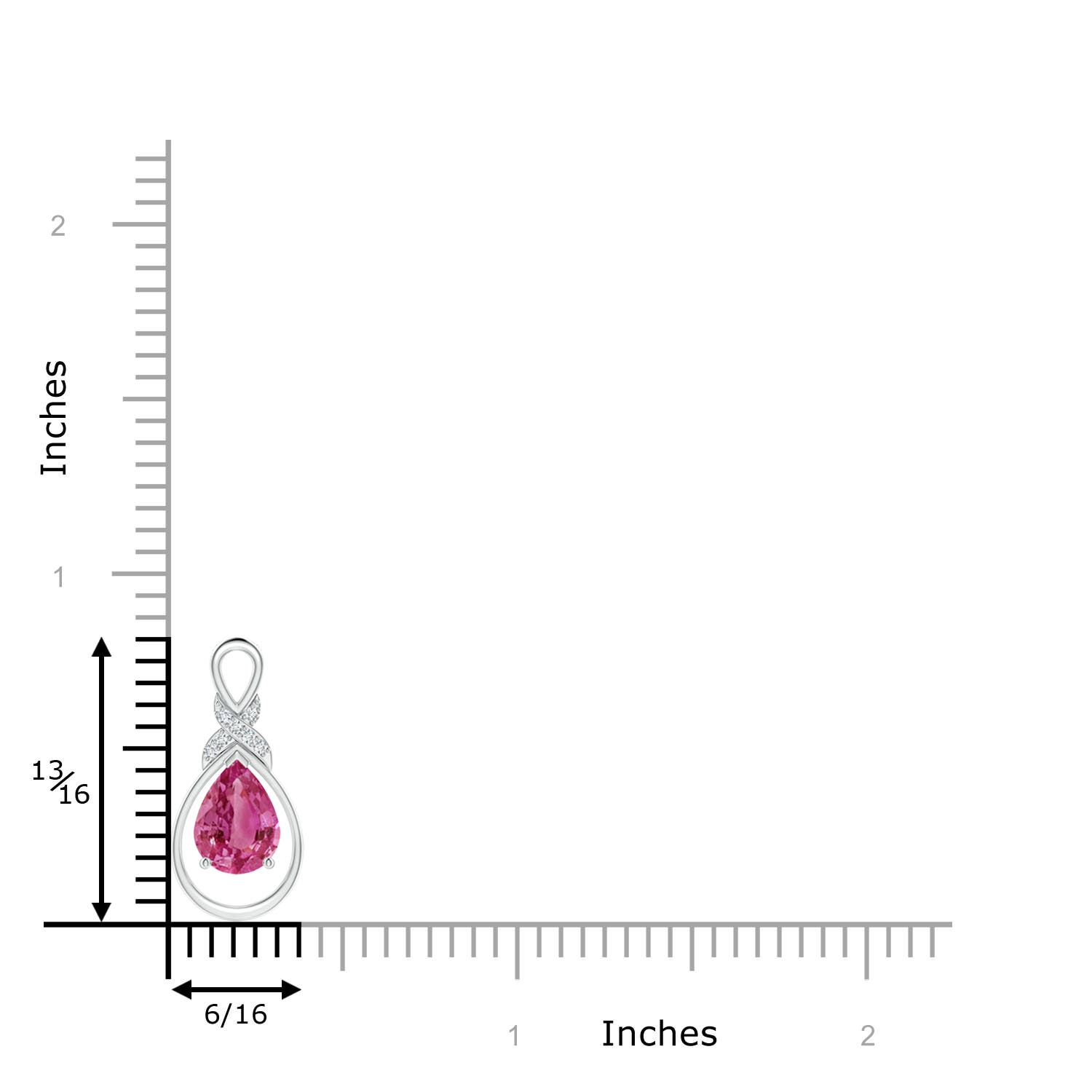 AAAA - Pink Sapphire / 1.29 CT / 14 KT White Gold