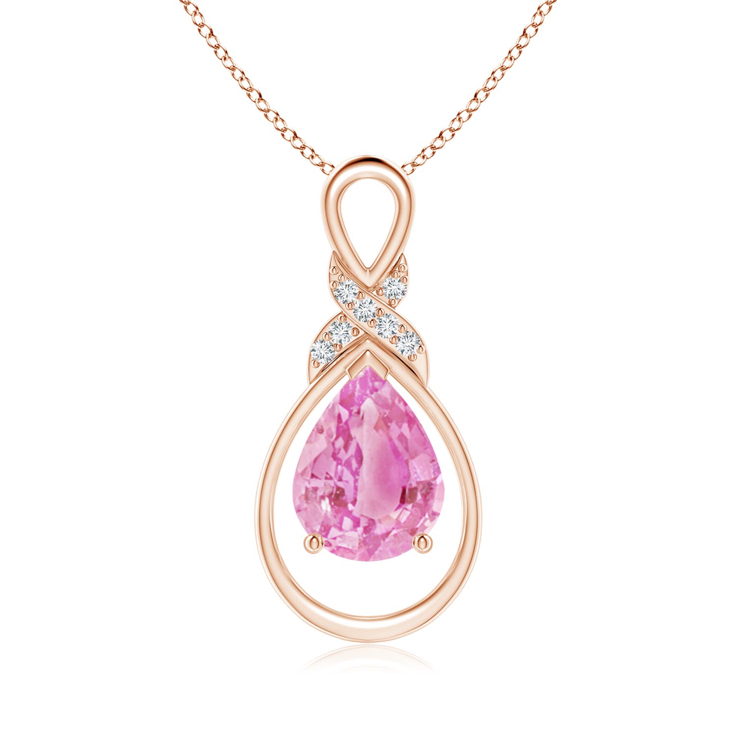 A - Pink Sapphire / 1.94 CT / 14 KT Rose Gold