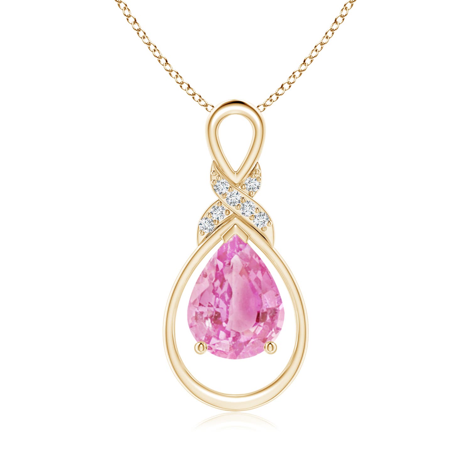 A - Pink Sapphire / 1.94 CT / 14 KT Yellow Gold