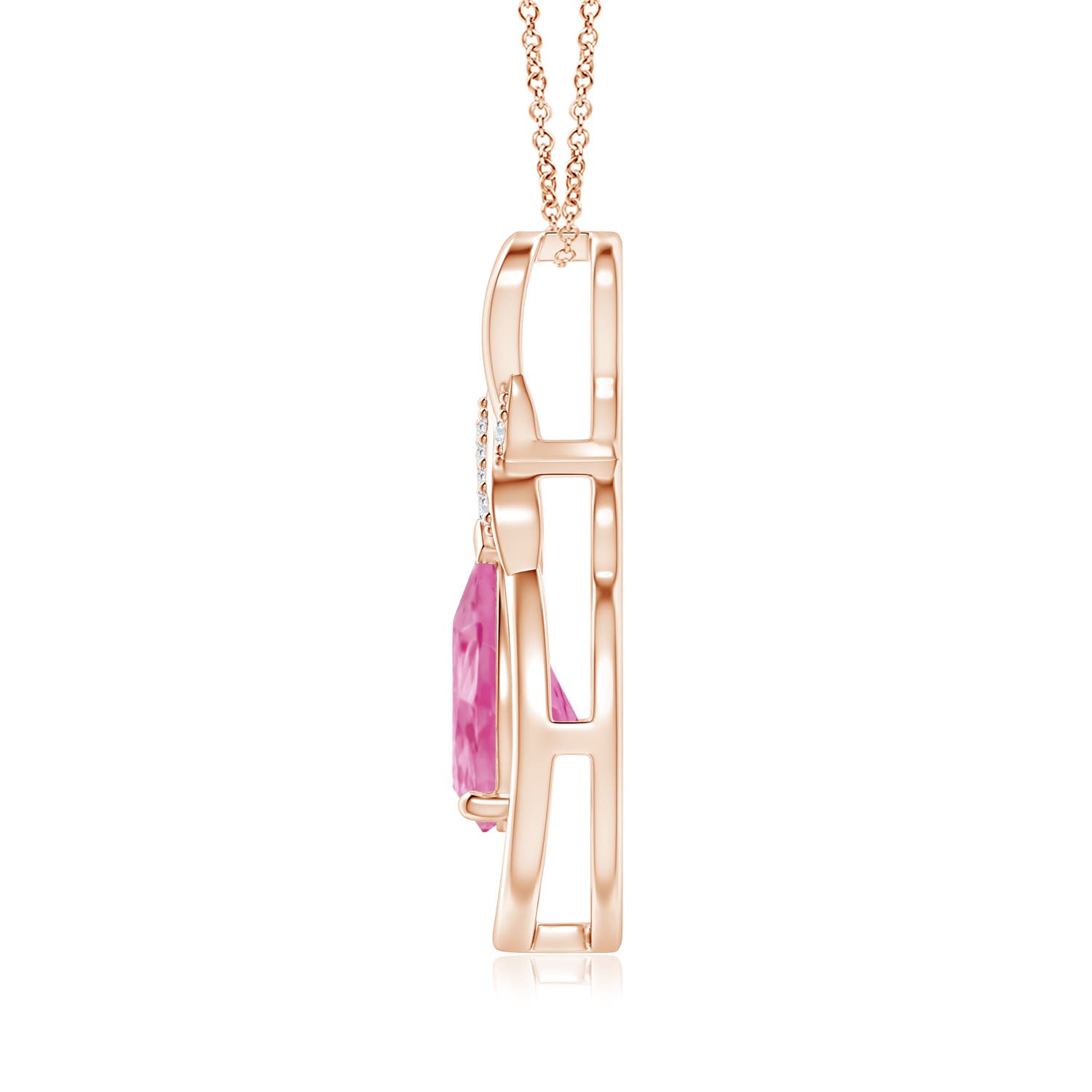 AA - Pink Sapphire / 1.94 CT / 14 KT Rose Gold