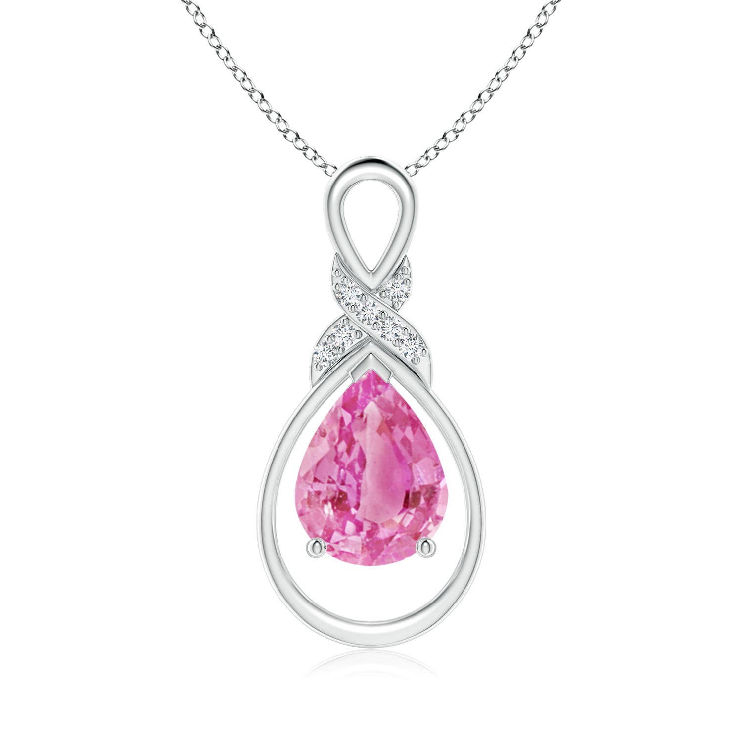 AA - Pink Sapphire / 1.94 CT / 14 KT White Gold