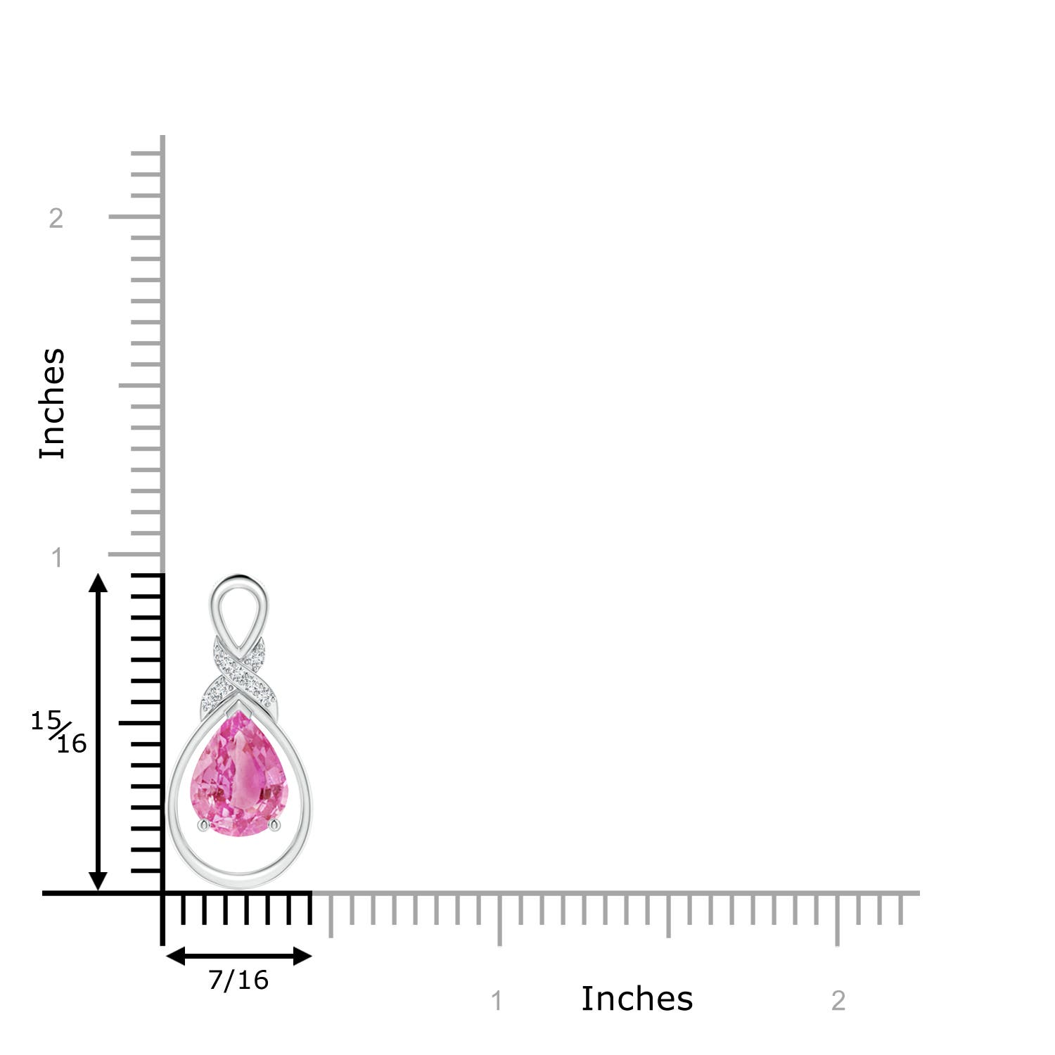 AA - Pink Sapphire / 1.94 CT / 14 KT White Gold