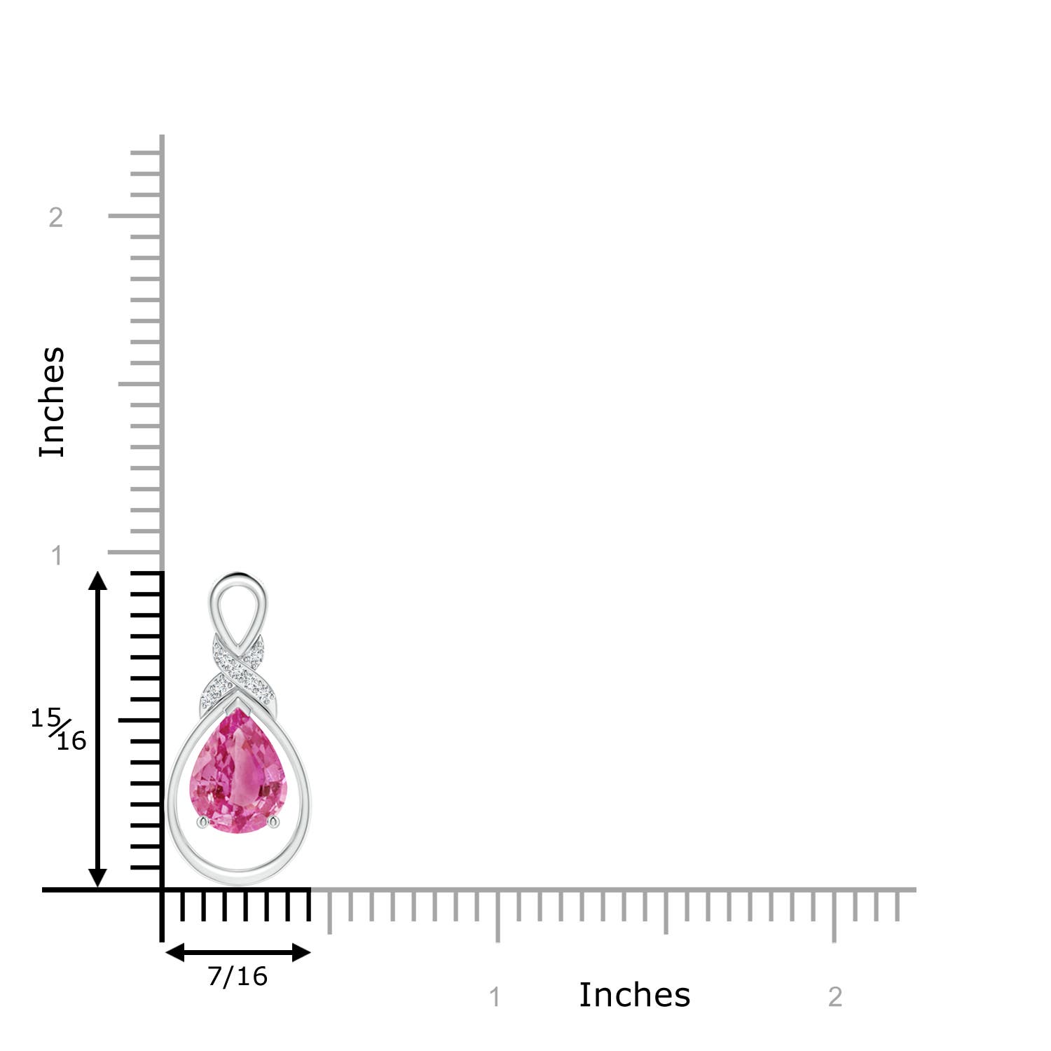 AAA - Pink Sapphire / 1.94 CT / 14 KT White Gold