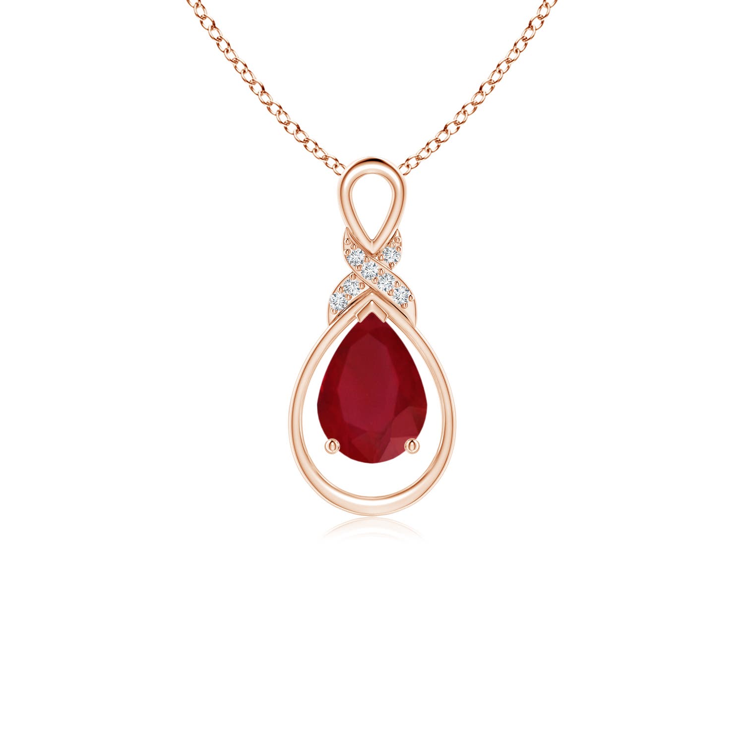 AA - Ruby / 0.82 CT / 14 KT Rose Gold