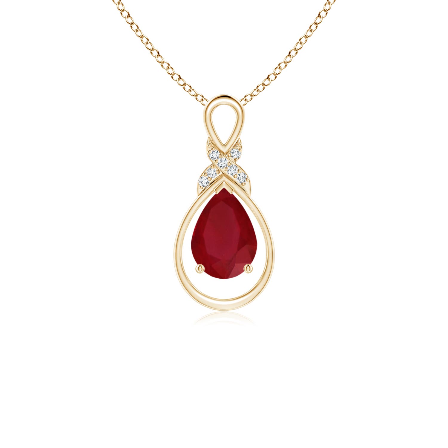 AA - Ruby / 0.82 CT / 14 KT Yellow Gold