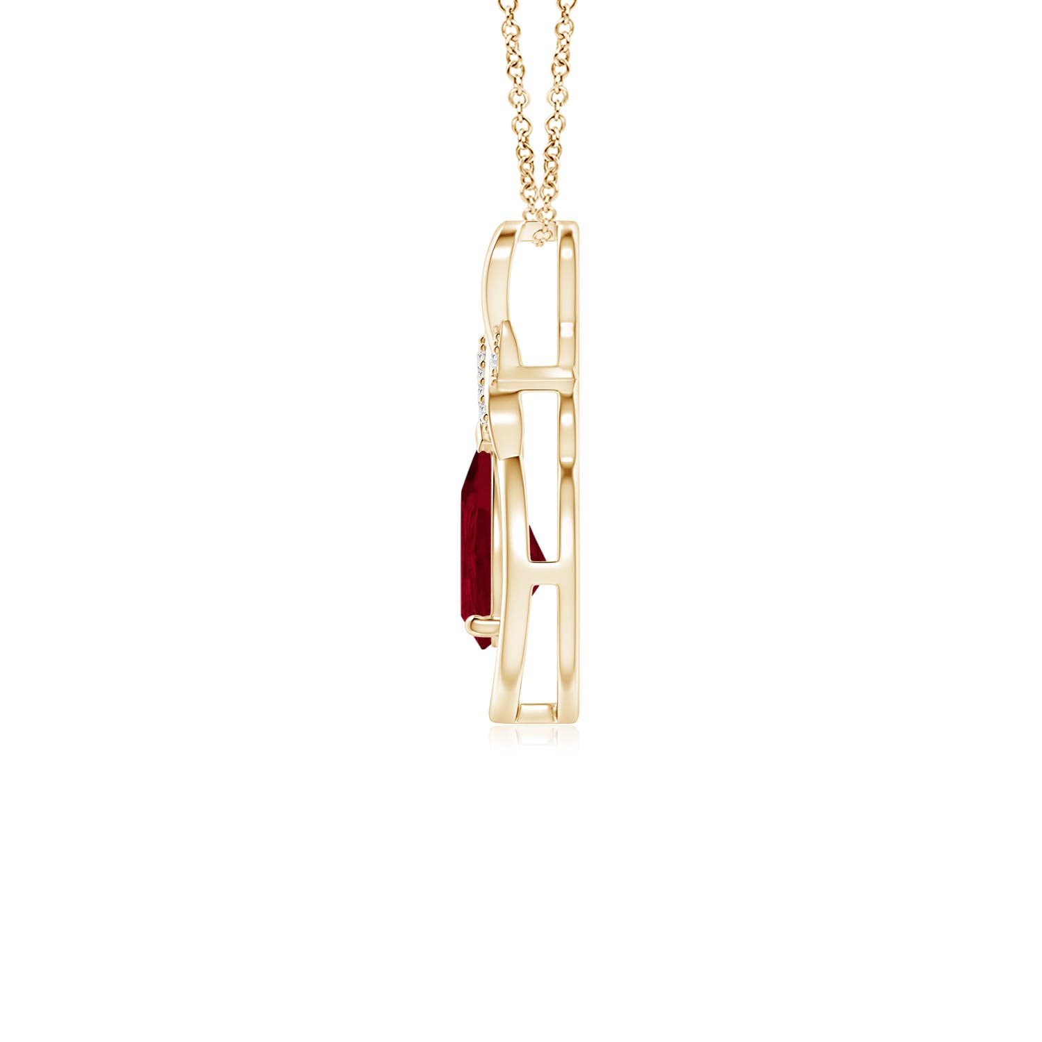 AA - Ruby / 0.82 CT / 14 KT Yellow Gold