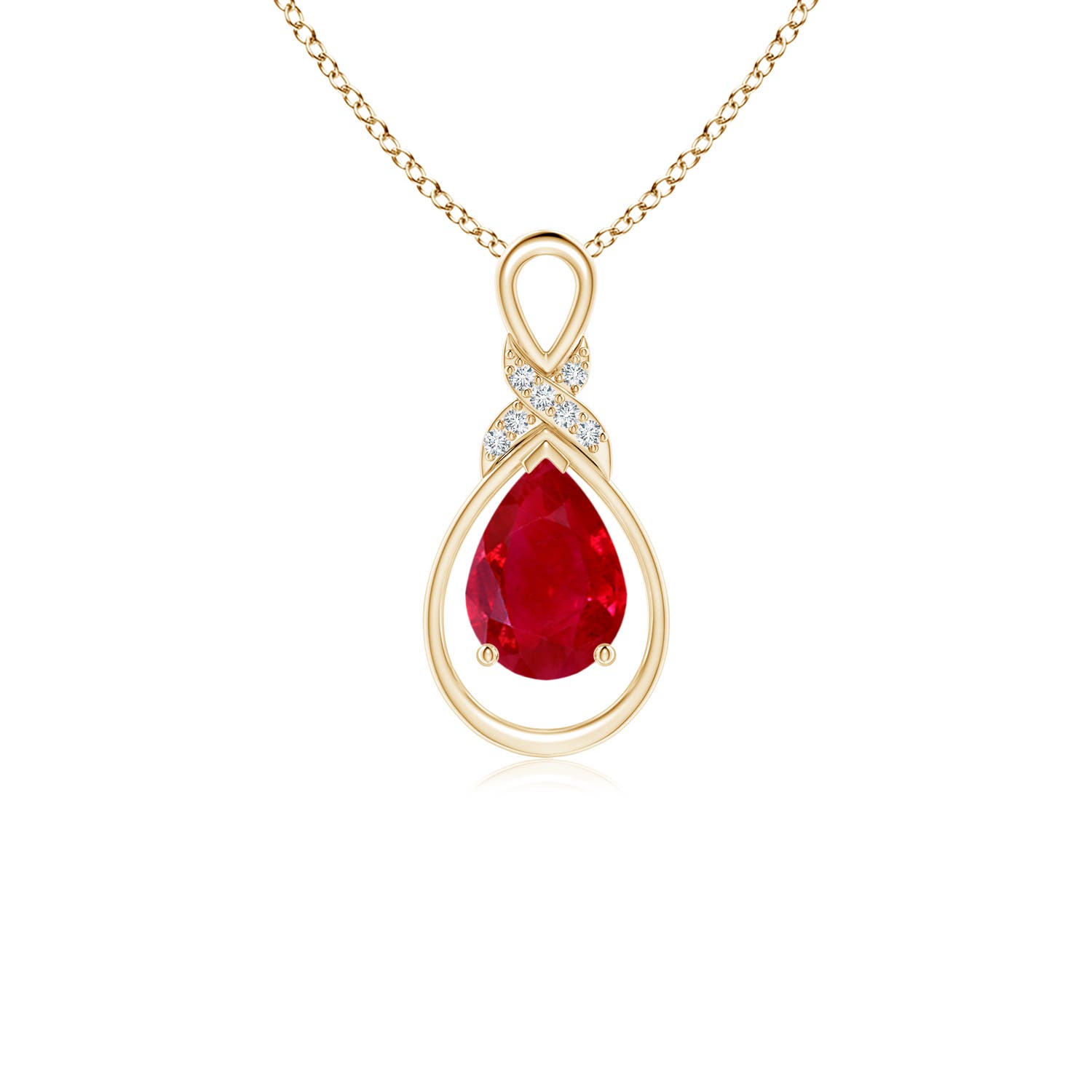 AAA - Ruby / 0.82 CT / 14 KT Yellow Gold