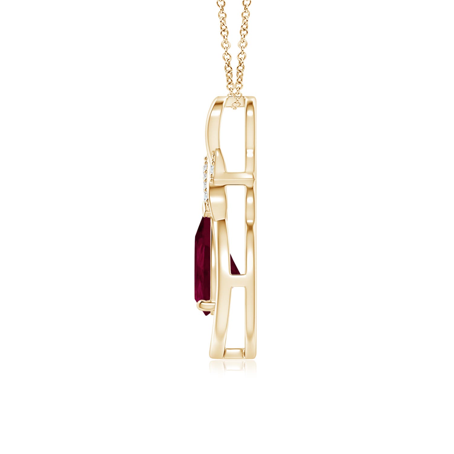 A - Ruby / 1.19 CT / 14 KT Yellow Gold