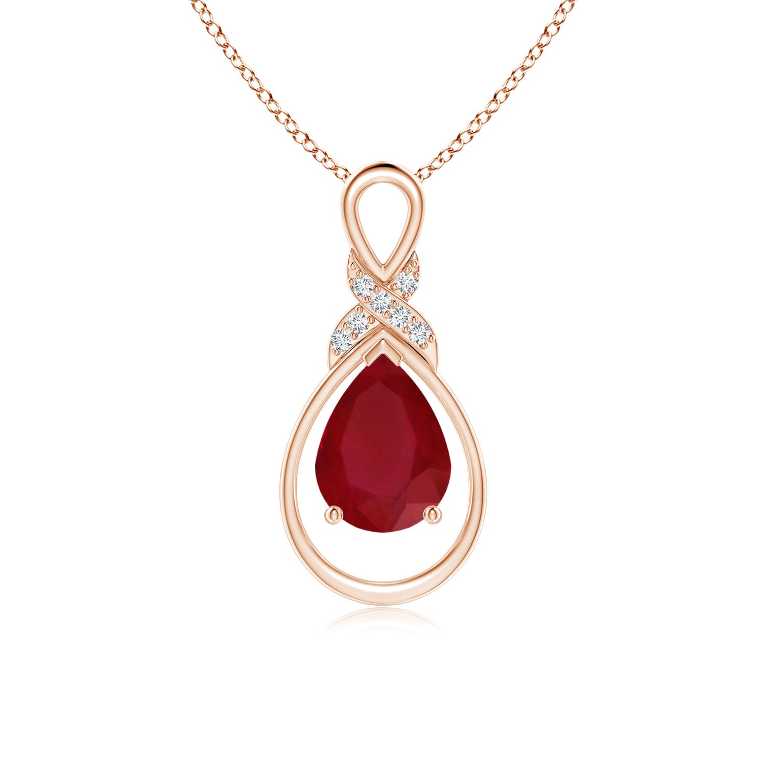 AA - Ruby / 1.19 CT / 14 KT Rose Gold