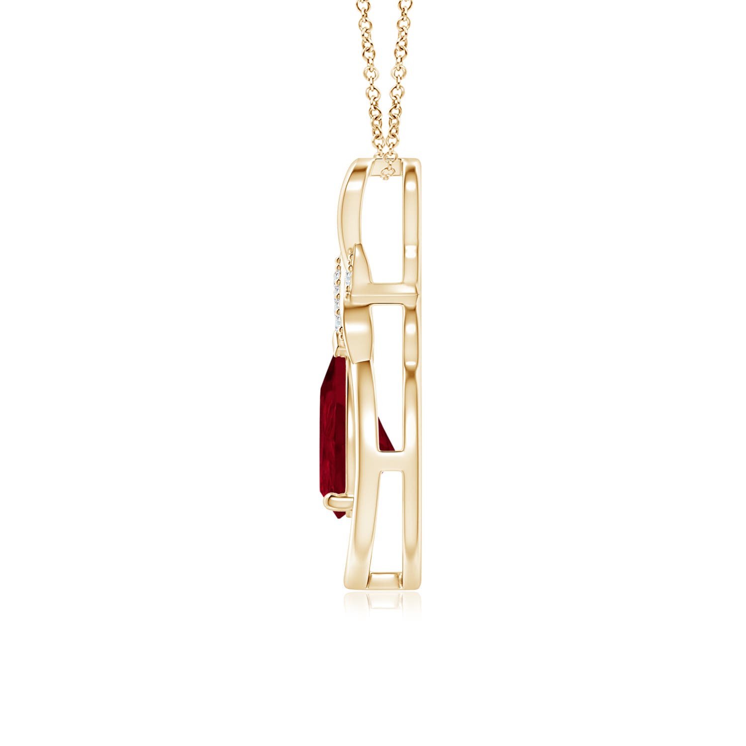 AA - Ruby / 1.19 CT / 14 KT Yellow Gold