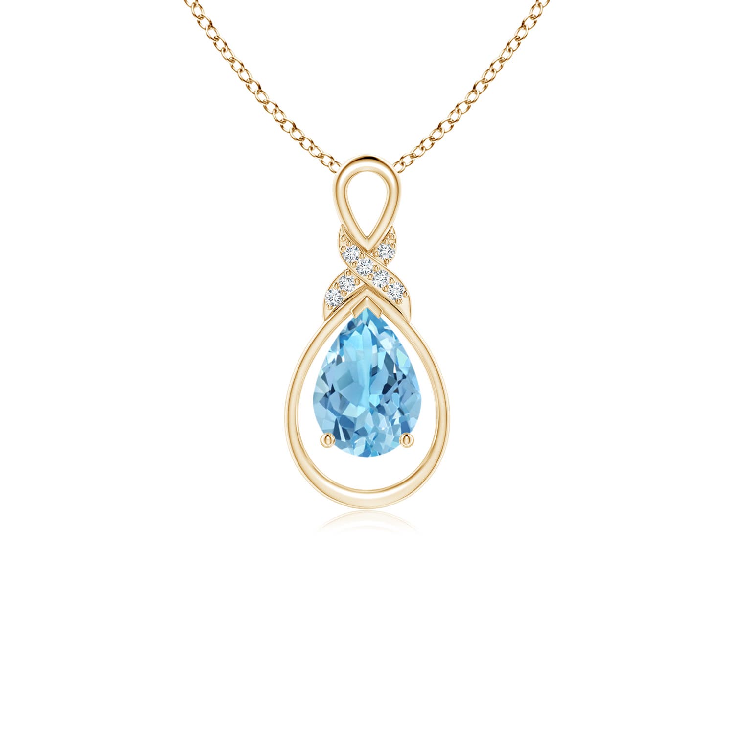 A - Swiss Blue Topaz / 0.82 CT / 14 KT Yellow Gold