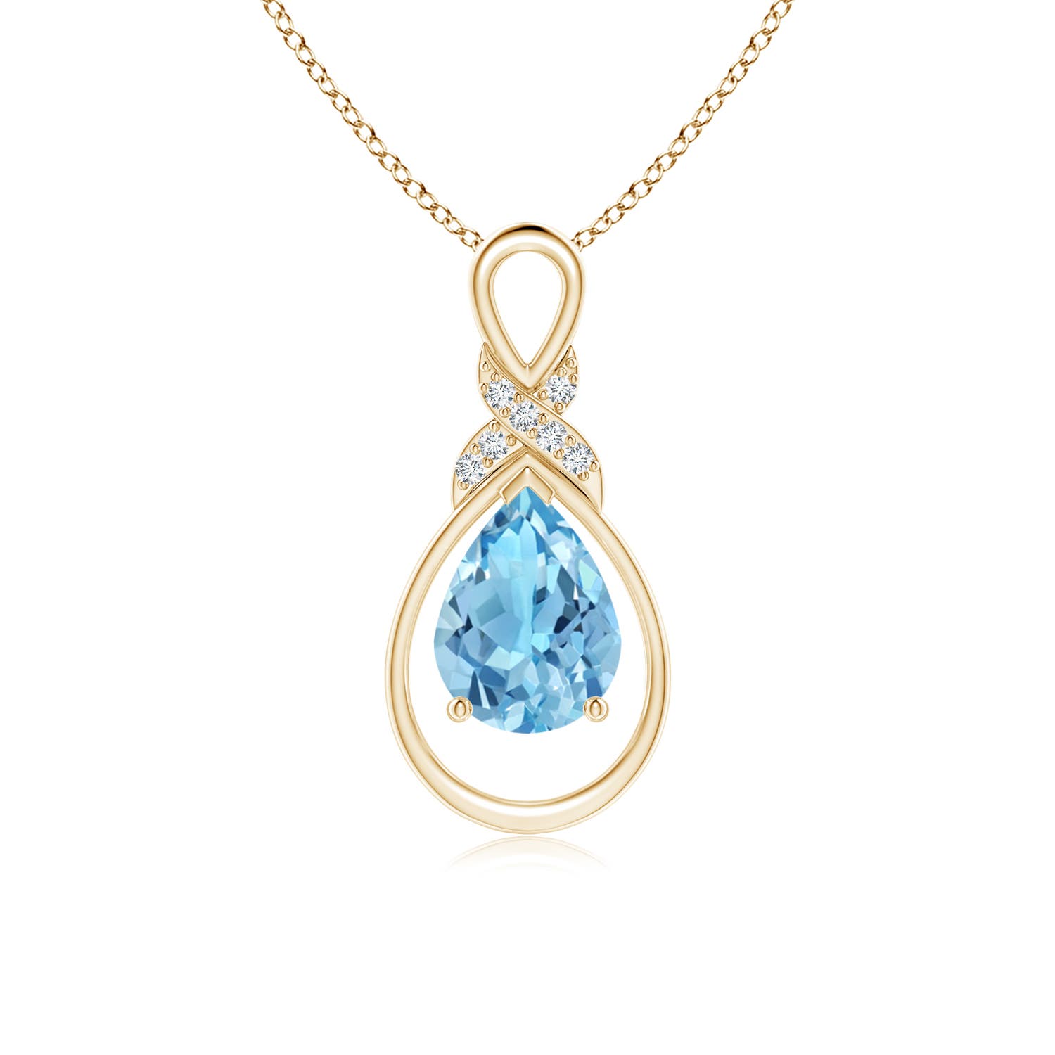 A - Swiss Blue Topaz / 1.59 CT / 14 KT Yellow Gold