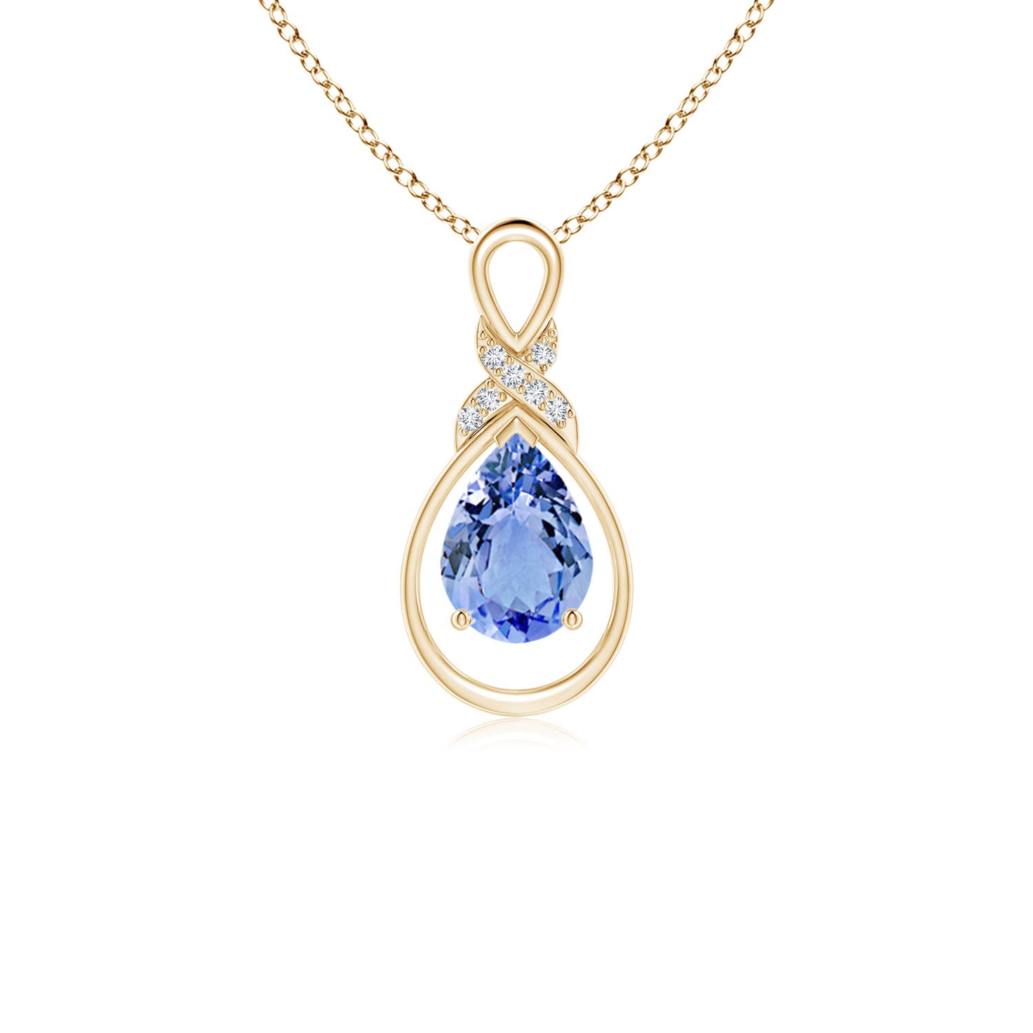 A - Tanzanite / 0.67 CT / 14 KT Yellow Gold