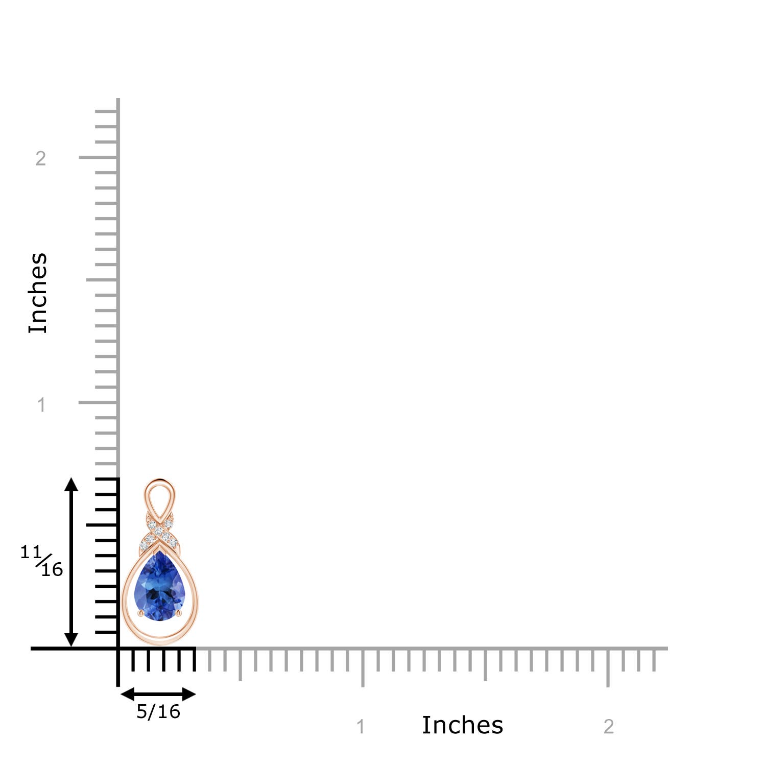 AA - Tanzanite / 0.67 CT / 14 KT Rose Gold