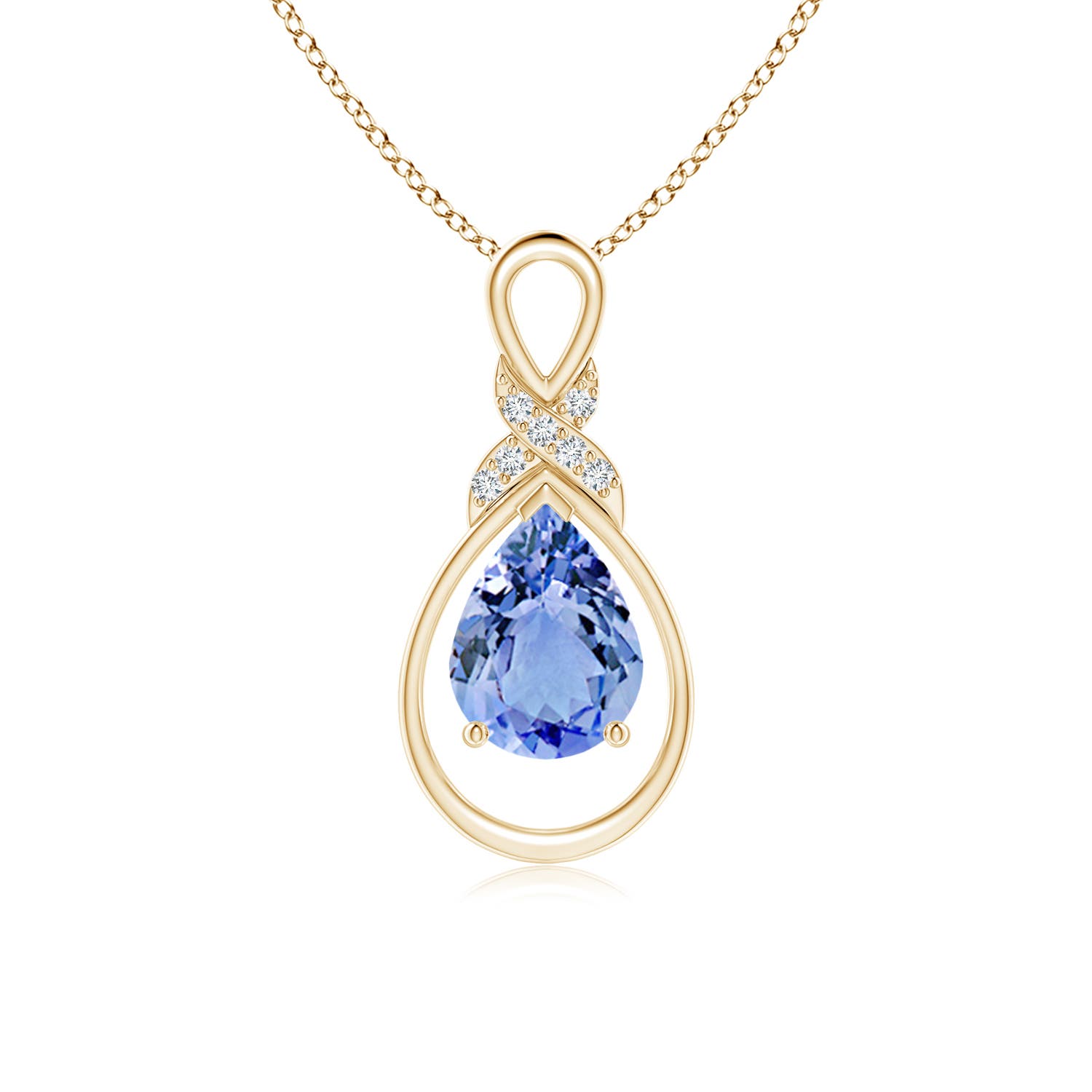 A - Tanzanite / 1.14 CT / 14 KT Yellow Gold