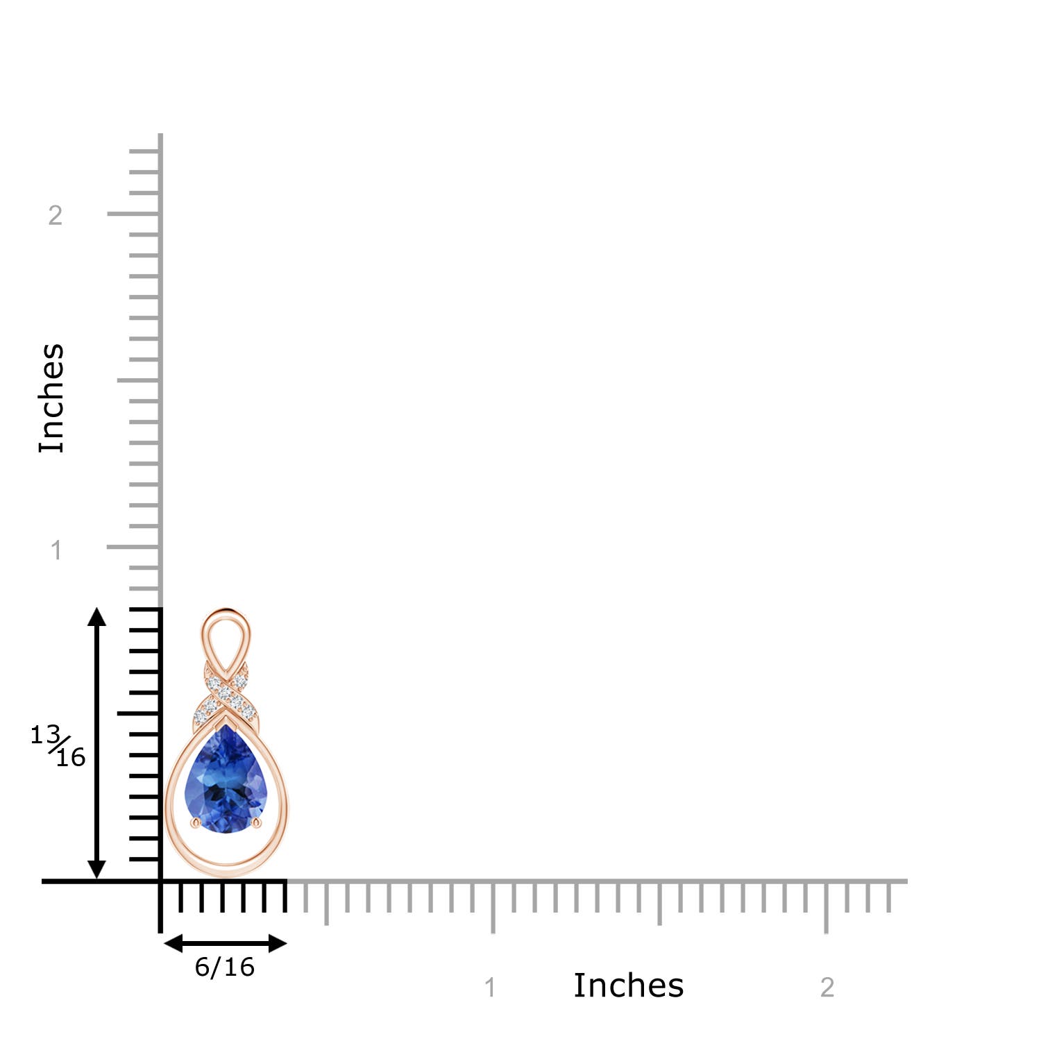 AA - Tanzanite / 1.14 CT / 14 KT Rose Gold