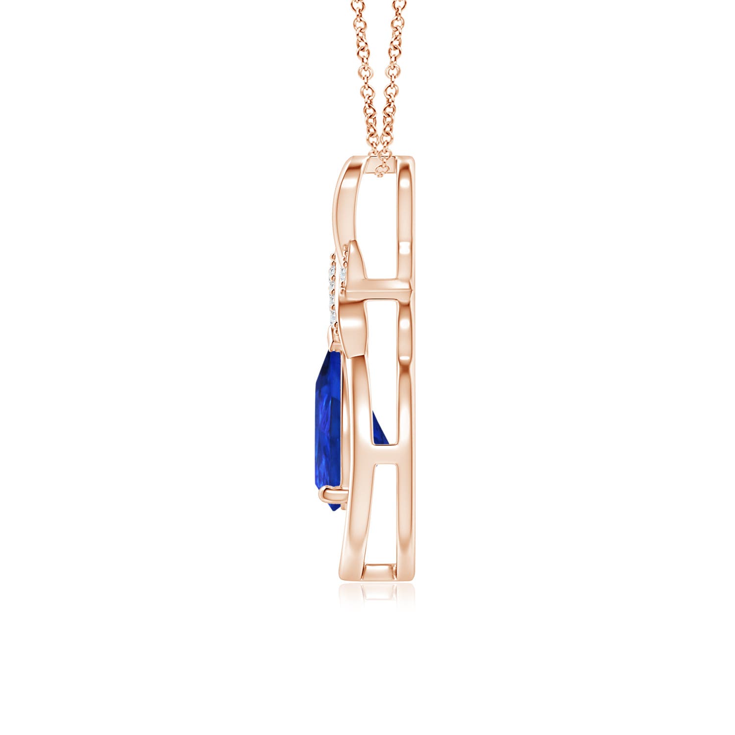 AAA - Tanzanite / 1.14 CT / 14 KT Rose Gold