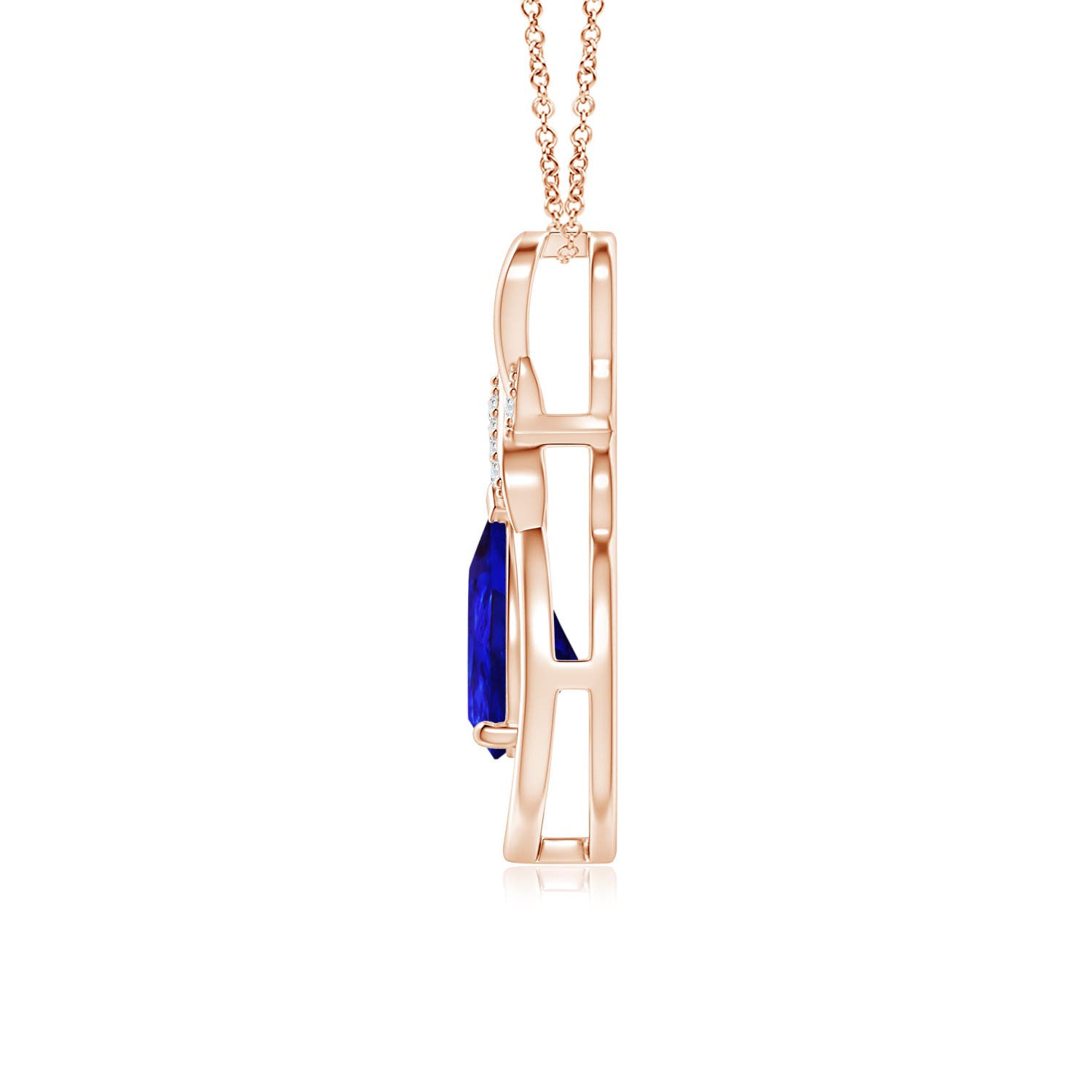 AAAA - Tanzanite / 1.14 CT / 14 KT Rose Gold