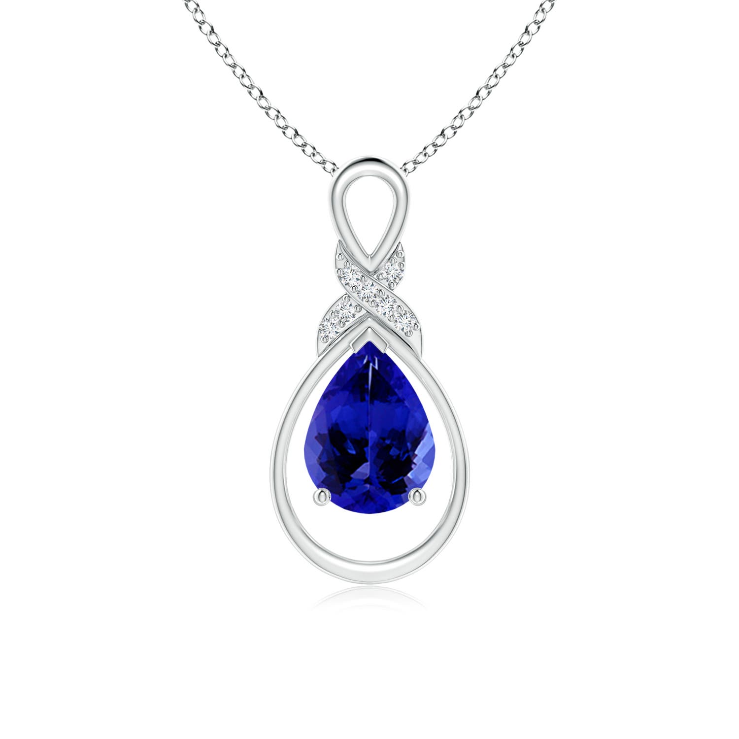 AAAA - Tanzanite / 1.14 CT / 14 KT White Gold