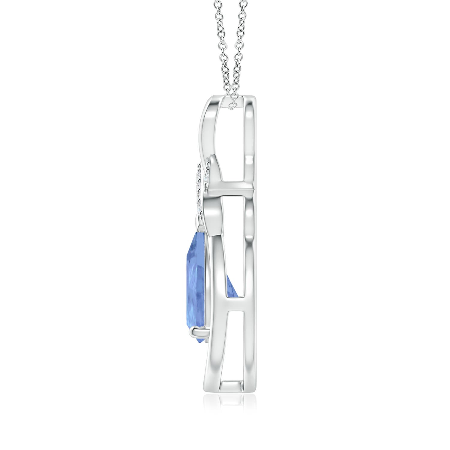 A - Tanzanite / 1.69 CT / 14 KT White Gold