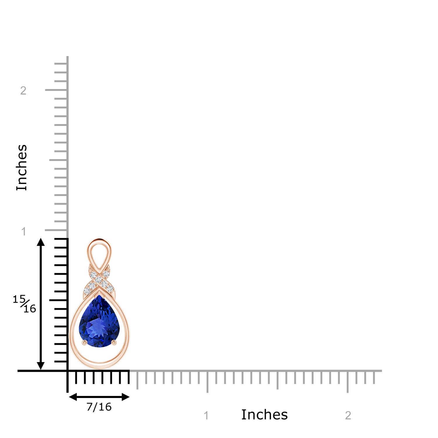 AAA - Tanzanite / 1.69 CT / 14 KT Rose Gold