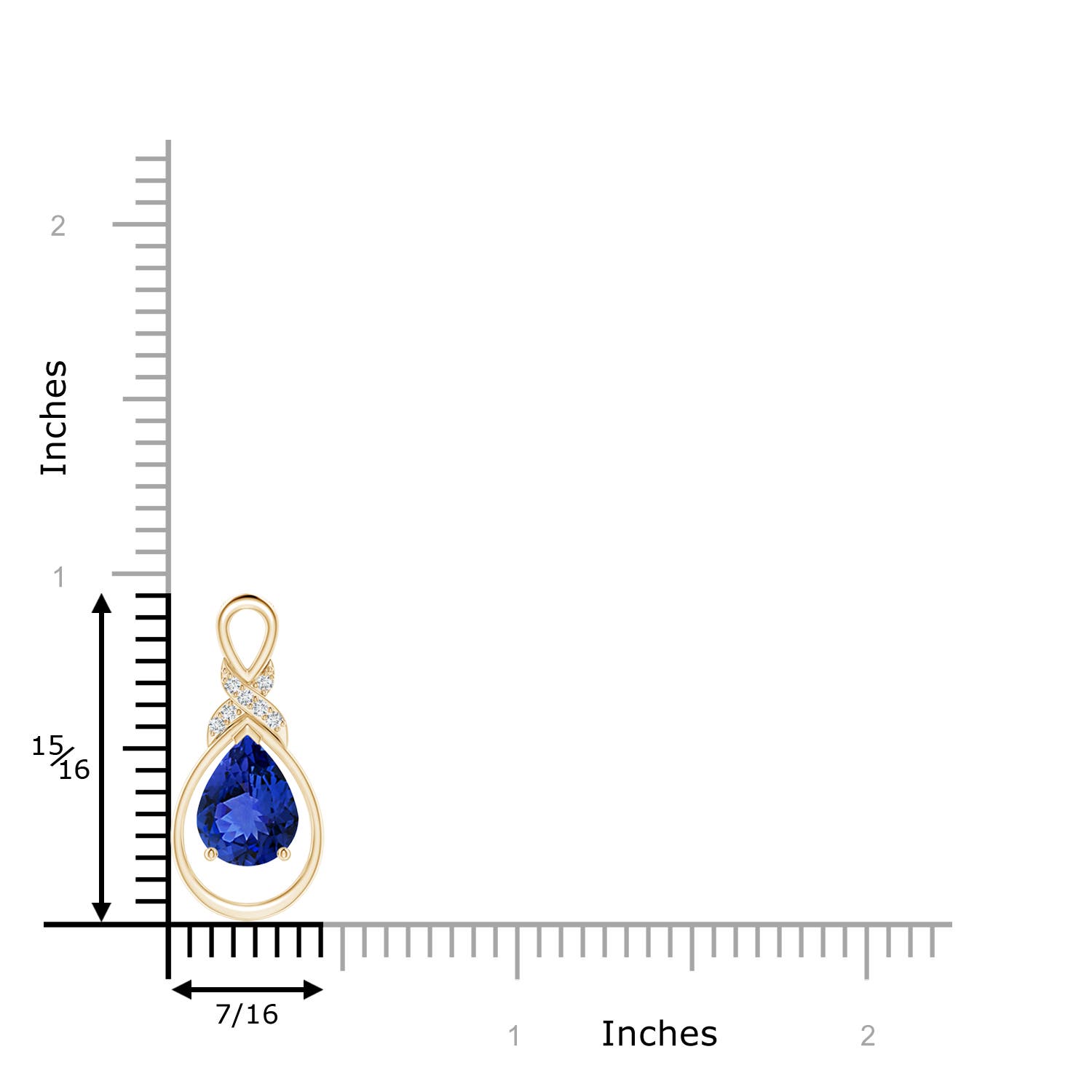 AAA - Tanzanite / 1.69 CT / 14 KT Yellow Gold