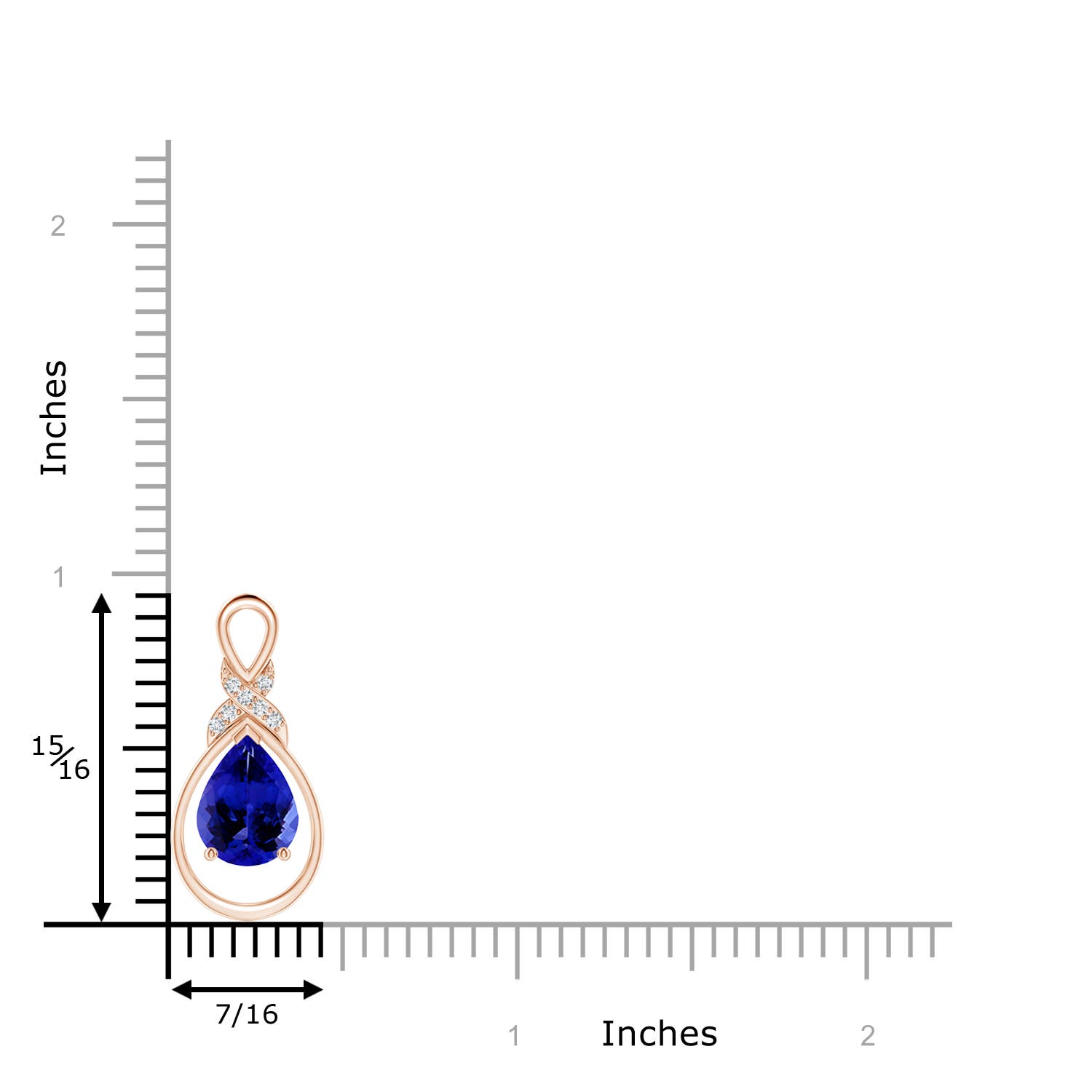 AAAA - Tanzanite / 1.69 CT / 14 KT Rose Gold