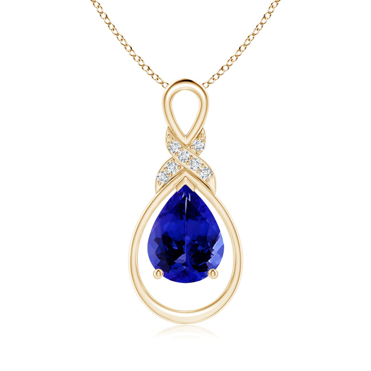 AAAA - Tanzanite / 1.69 CT / 14 KT Yellow Gold