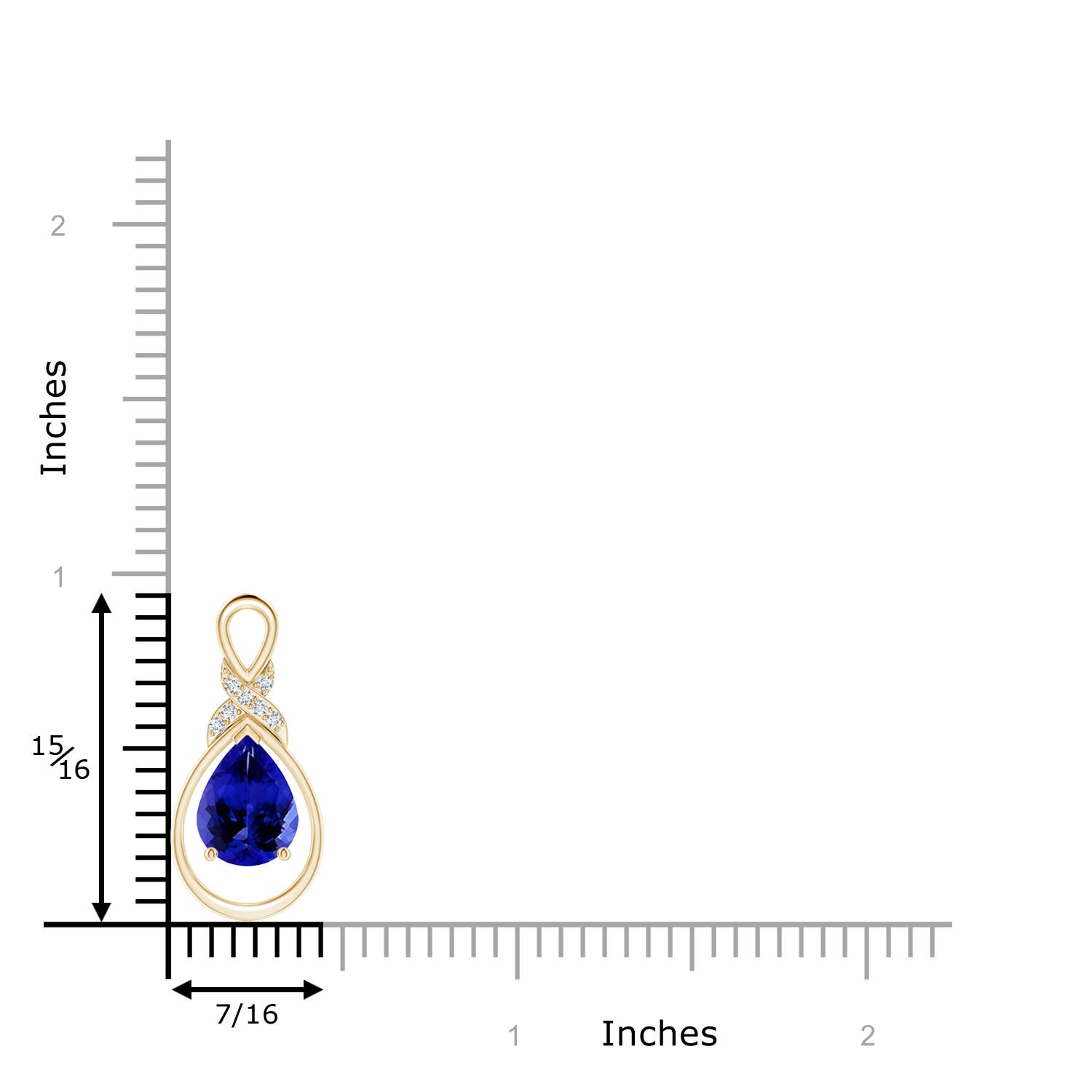 AAAA - Tanzanite / 1.69 CT / 14 KT Yellow Gold