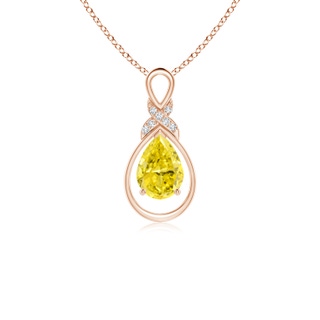 Pear Fancy Intense, VS2 Yellow Diamond