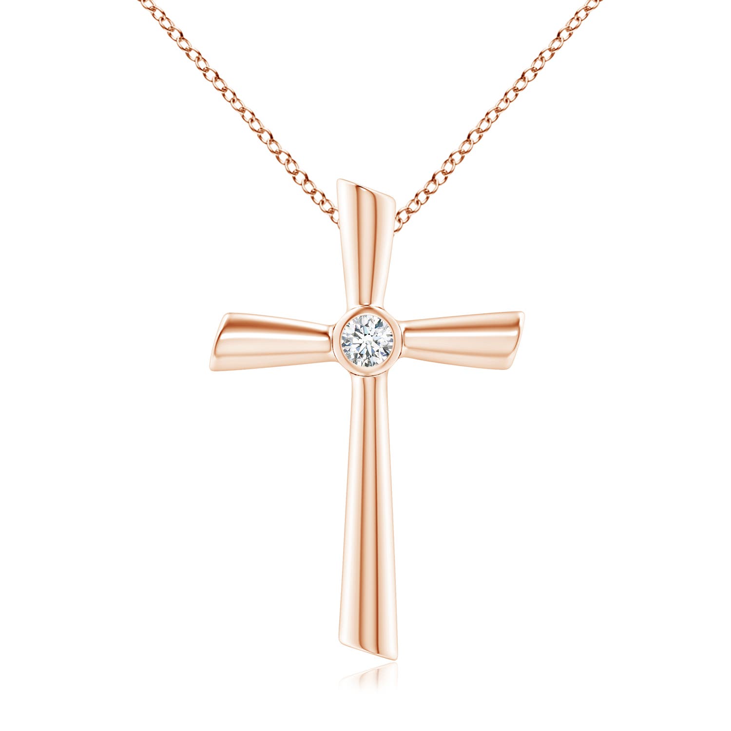 G, VS2 / 0.2 CT / 14 KT Rose Gold