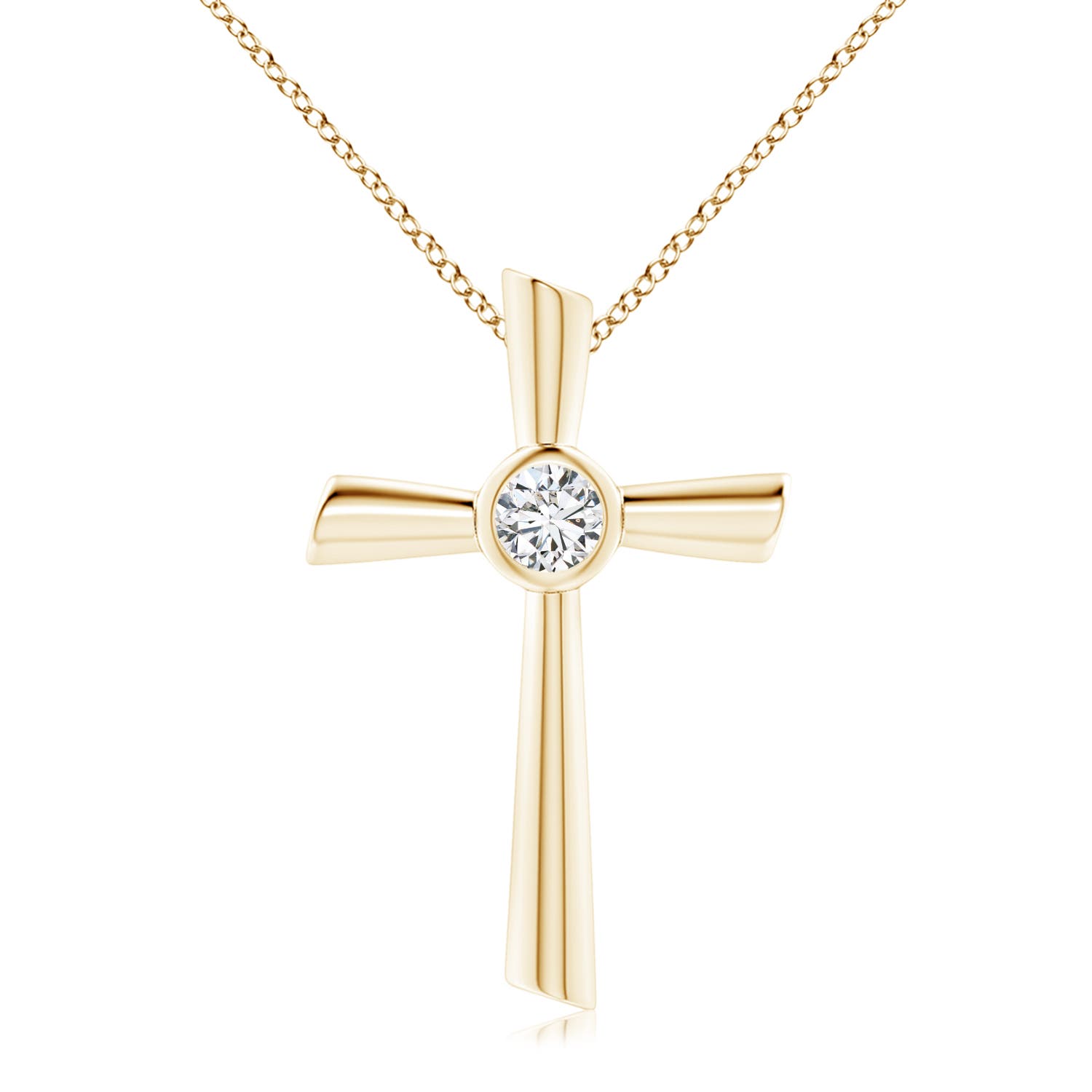 H, SI2 / 0.5 CT / 18 KT Yellow Gold