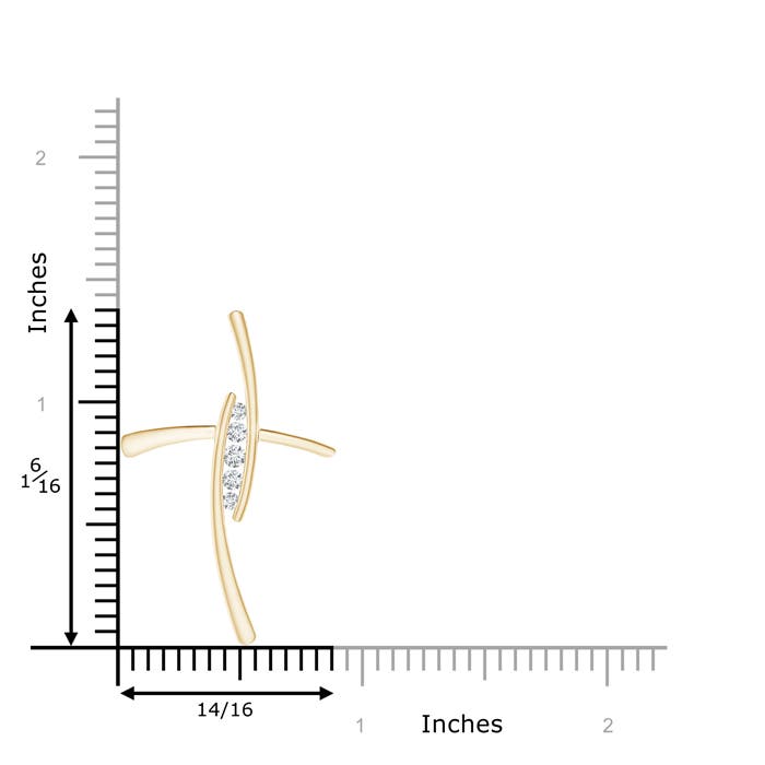 F-G, VS / 0.19 CT / 14 KT Yellow Gold