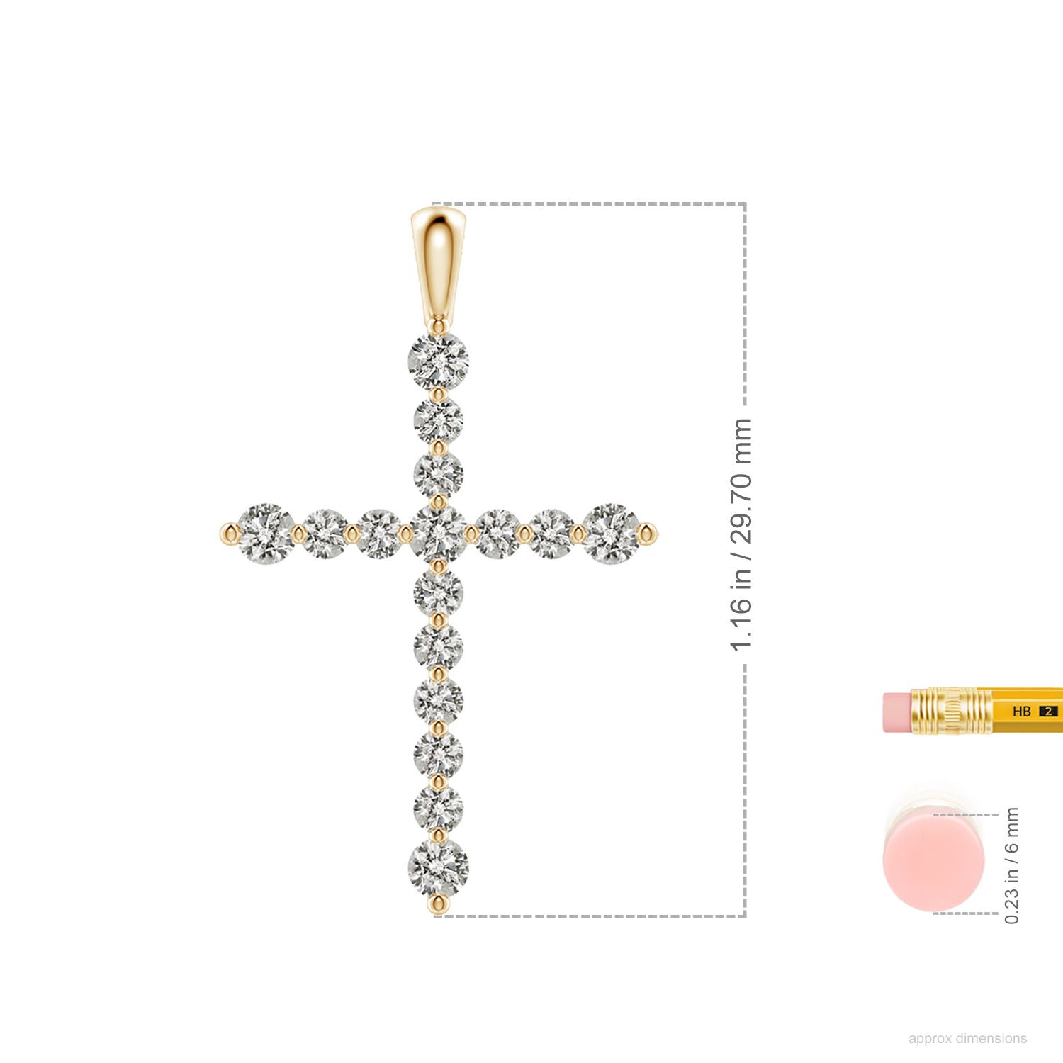K, I3 / 0.49 CT / 18 KT Yellow Gold