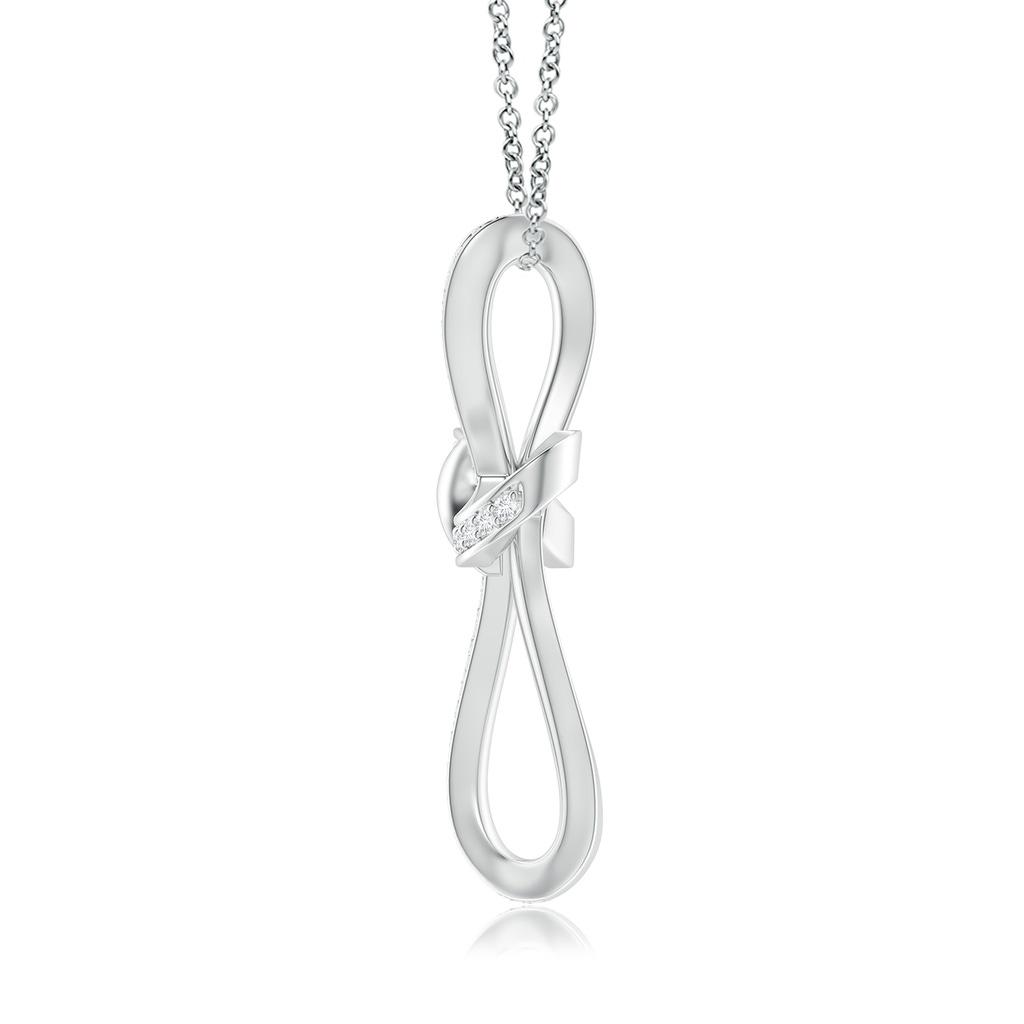 1.15mm GVS2 Pave-Set Diamond Infinity Cross Pendant in White Gold - side_1