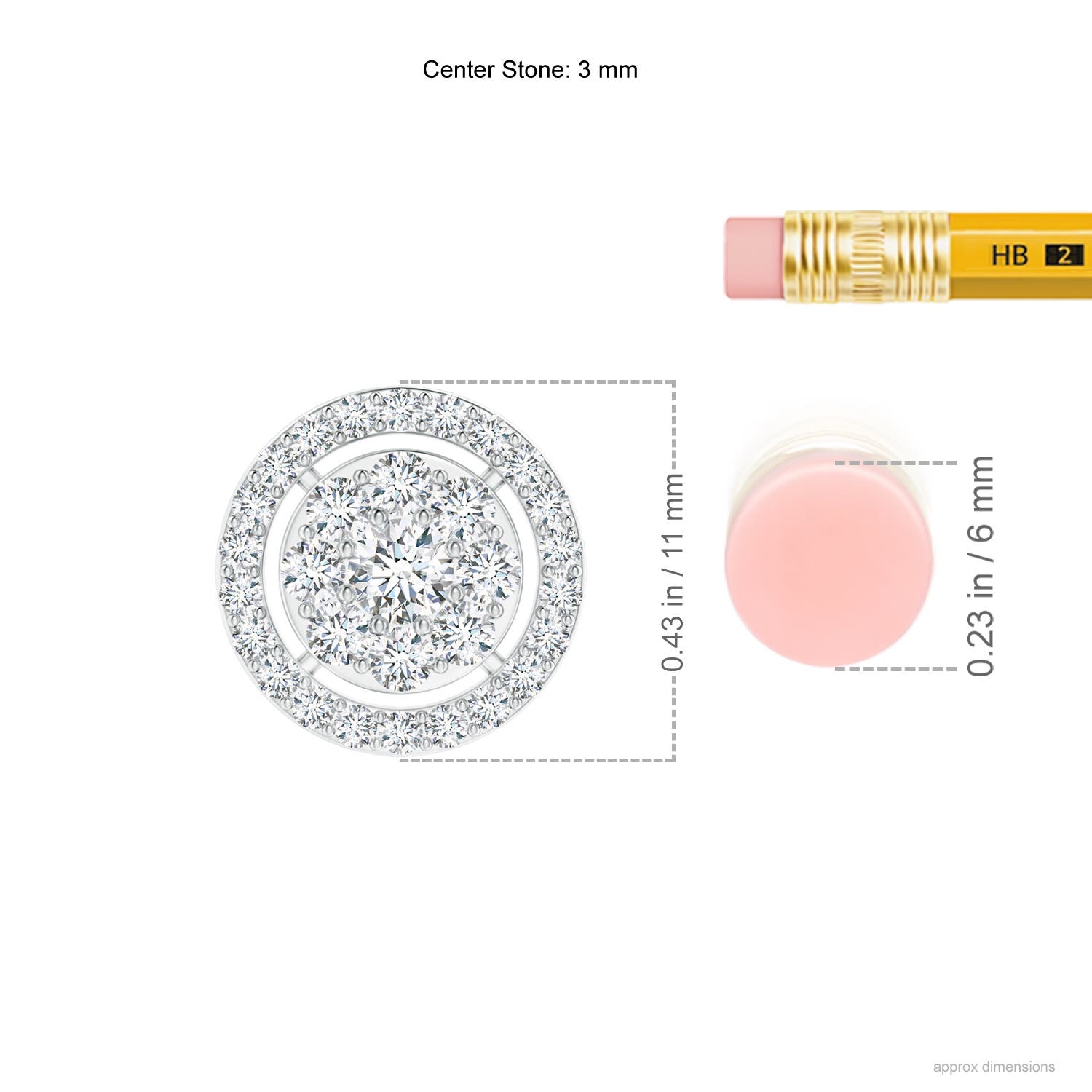 F-G, VS / 0.48 CT / 14 KT White Gold