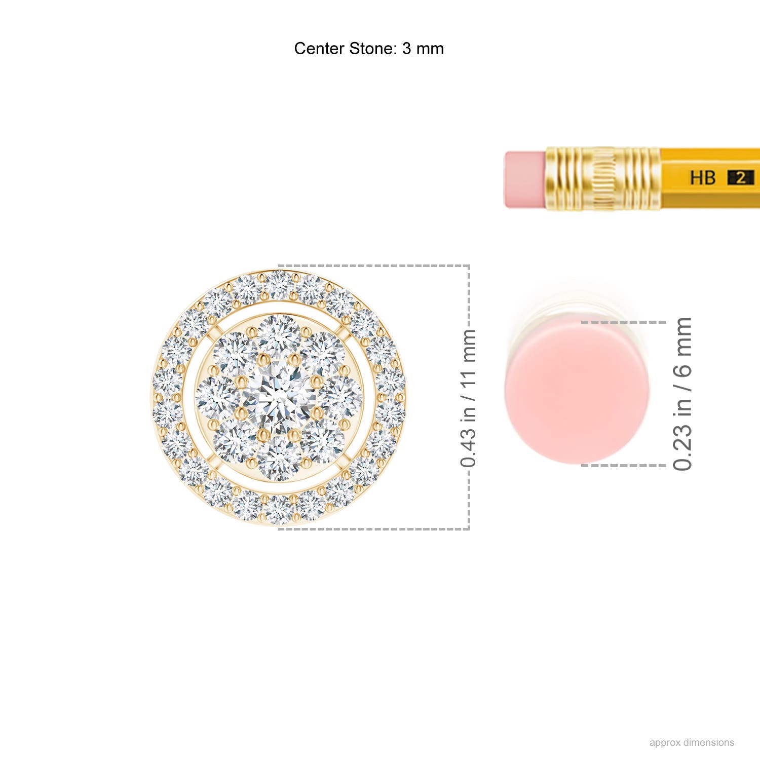 F-G, VS / 0.48 CT / 14 KT Yellow Gold