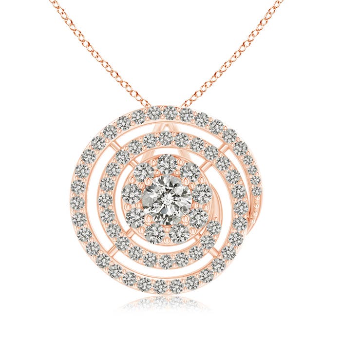 K, I3 / 0.88 CT / 14 KT Rose Gold